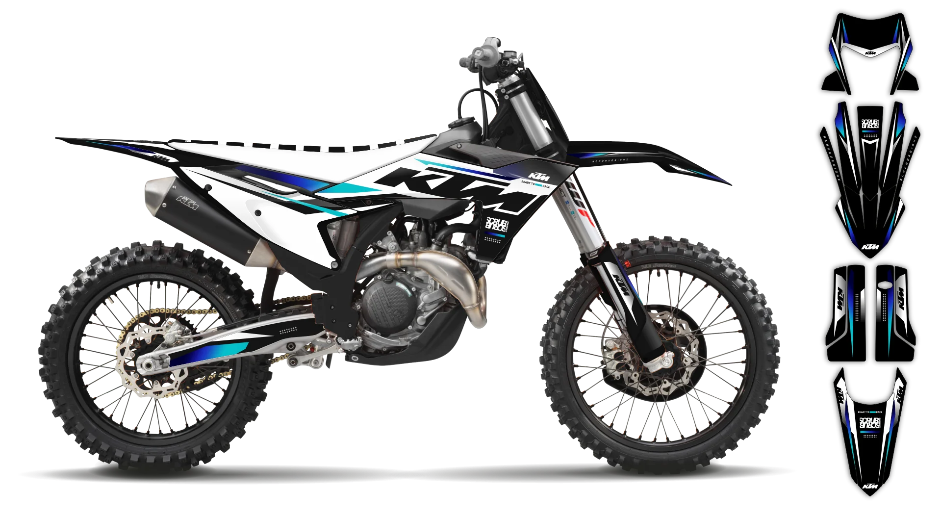 Graphics Kit - KTM - EXC EXC-F / XC-W XCF-W - 2024-2025 - K-SE1127 - R2