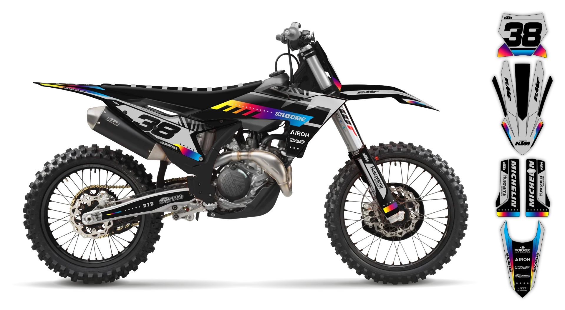 Graphics Kit - KTM - SX SX-F / XC XC-F - 2023-2024 - Slide - ST