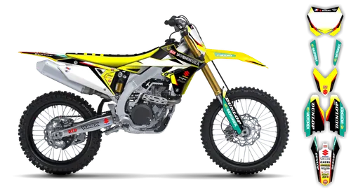 Graphics Kit - Suzuki - RMZ 250 - 2010-2018 - Factory Replica 1 - ST