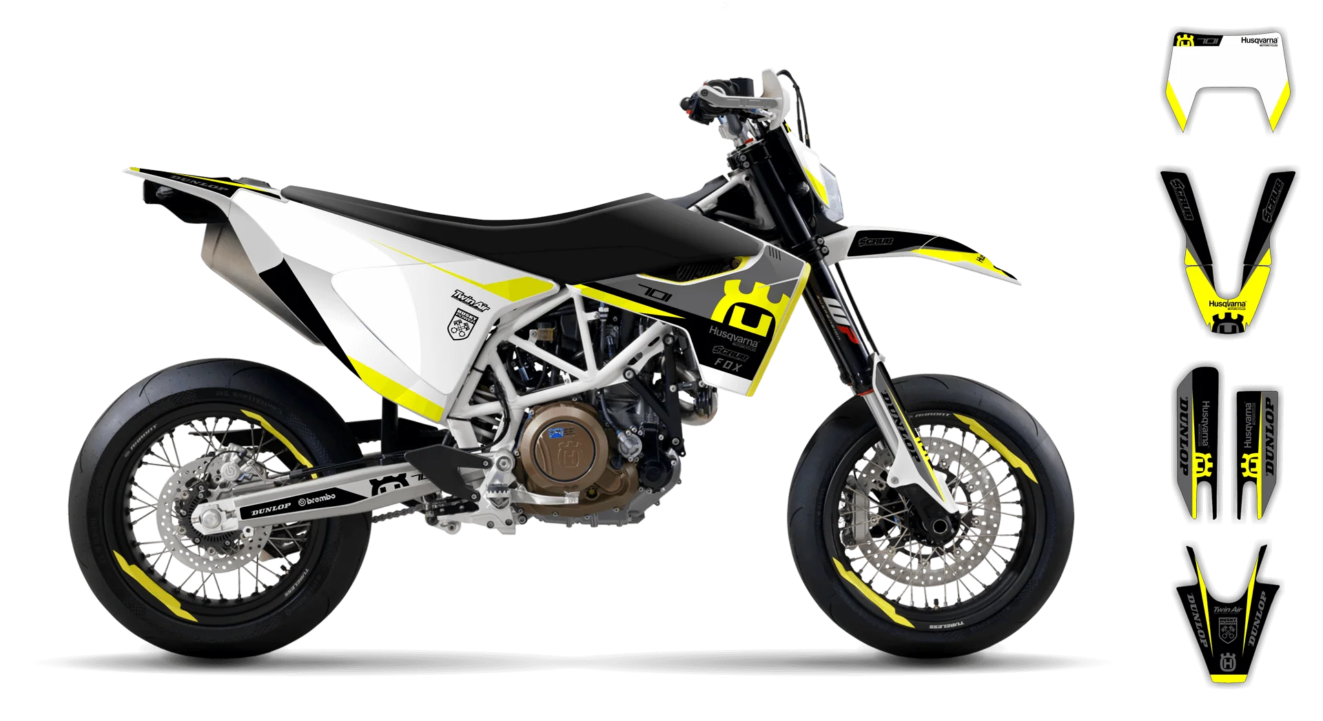 Graphics Kit - Husqvarna 14-> EN 701 - 2016-2024 - H7 - R2