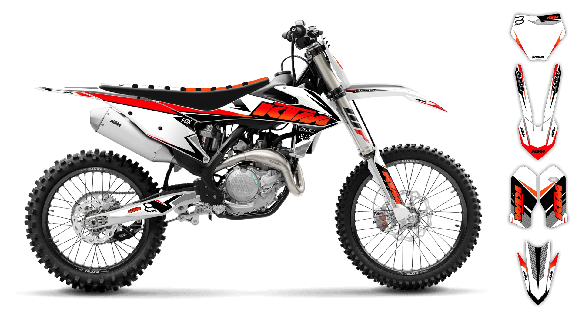 Graphics Kit - KTM - SX SX-F / XC XC-F - 2019-2022 - K14 - R1