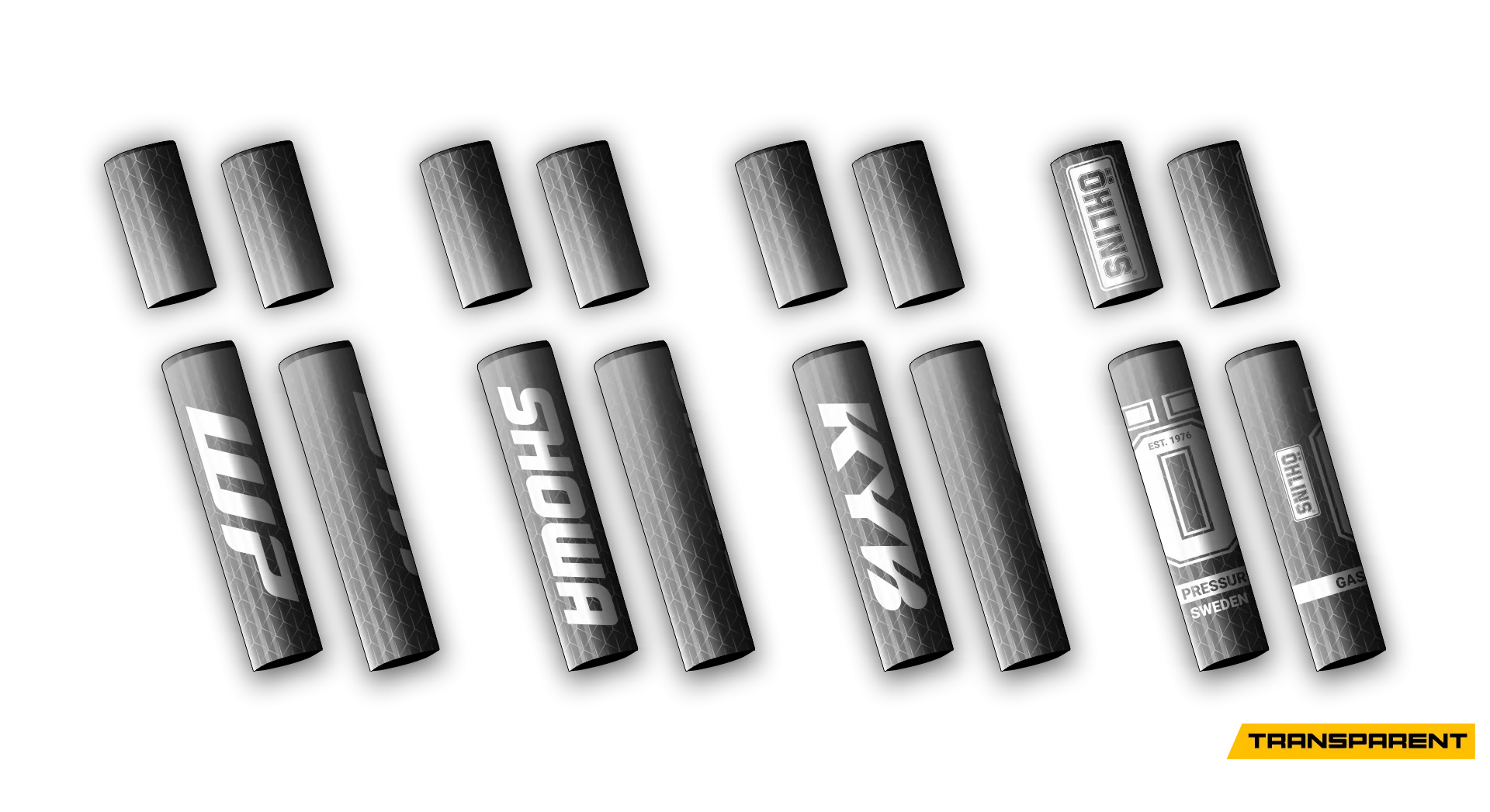 4 PCS Forks Set - Transparent - Alumra