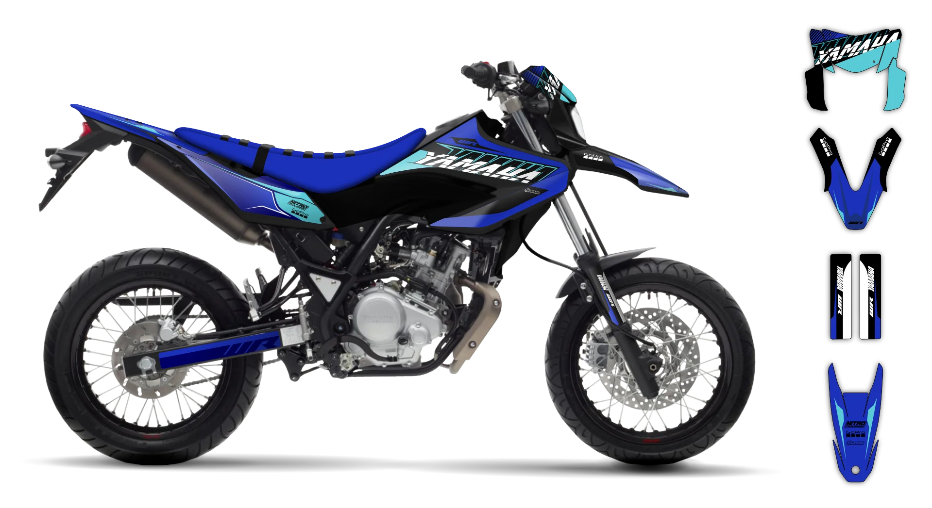 Graphics Kit - Yamaha - WR 125X - 2009-2022 - SE1110 - R4