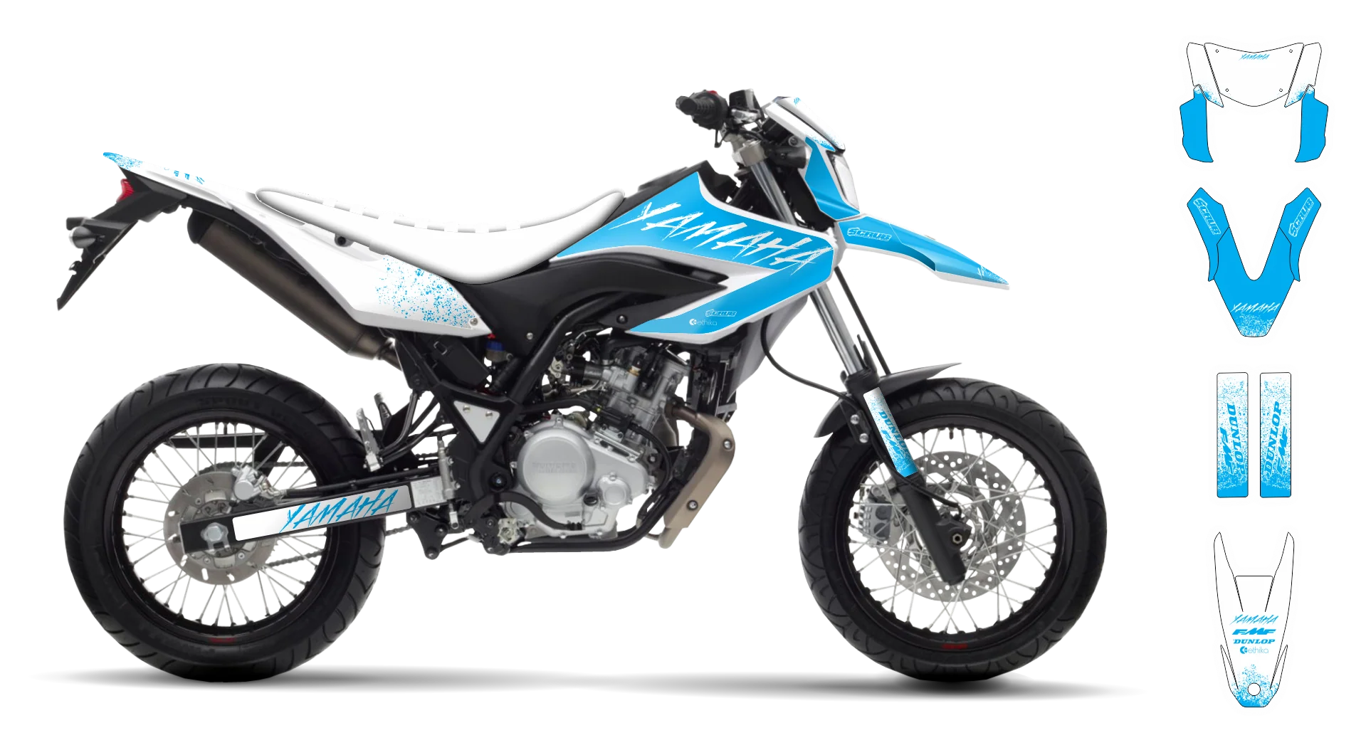 Graphics Kit - Yamaha - WR 125X - 2009-2022 - Hecton - R1