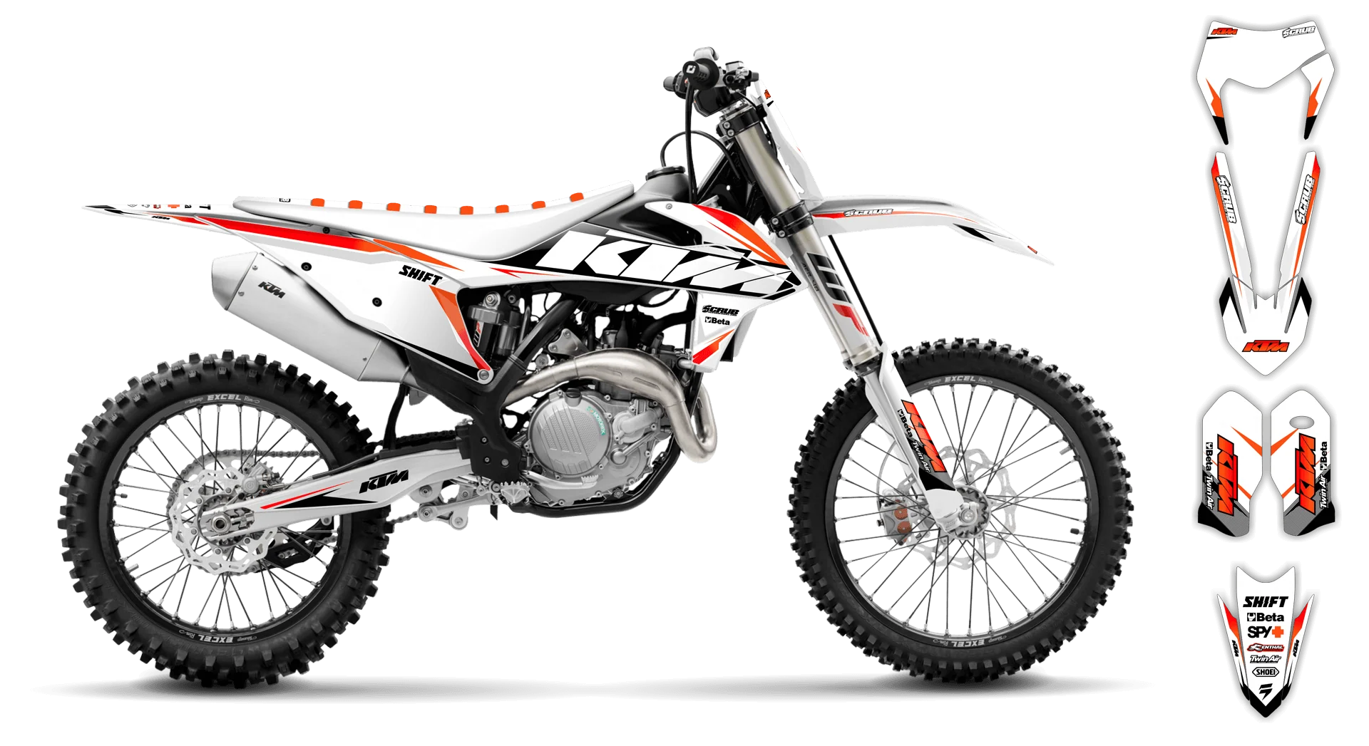 Graphics Kit - KTM - EXC EXC-F / XC-W XCF-W - 2020-2023 - K2 - R1
