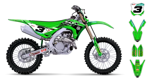 Graphics Kit - Kawasaki - KX 500 - 1989-1993 - Factory Replica 2024 - ST