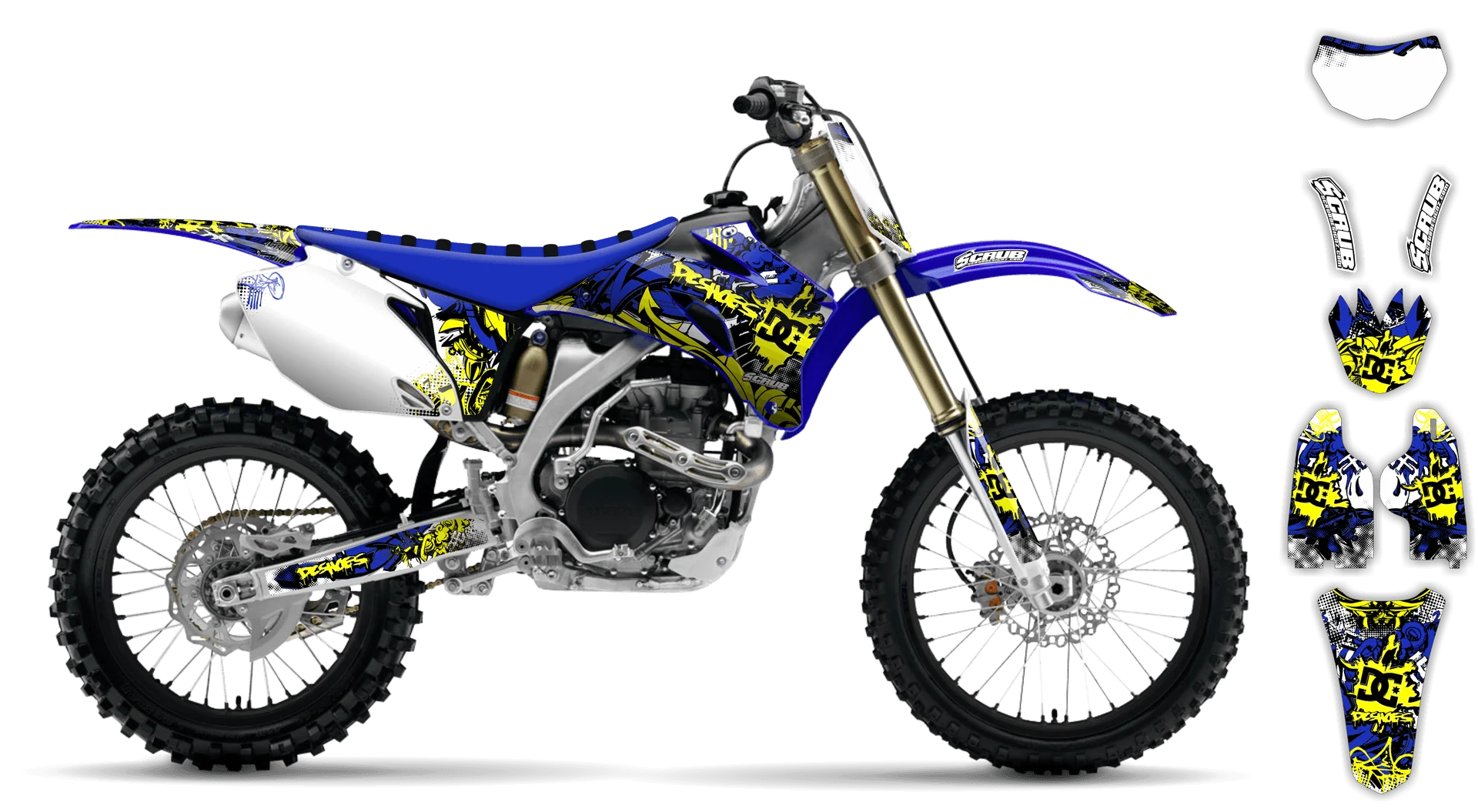 Graphics Kit - Yamaha - WR400F - 2000-2002 - Attack - R1