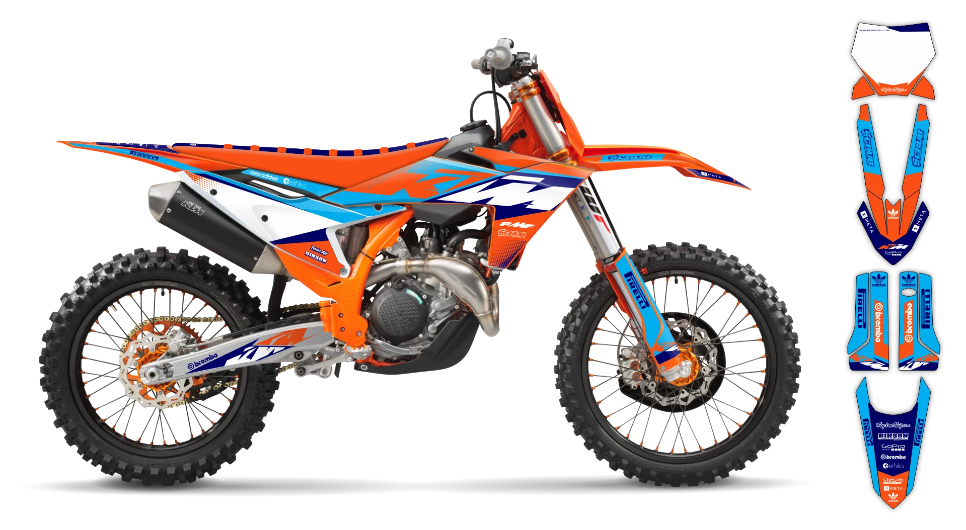 Graphics Kit - KTM - SX SX-F / XC XC-F - 2023-2024 - K15 - R3