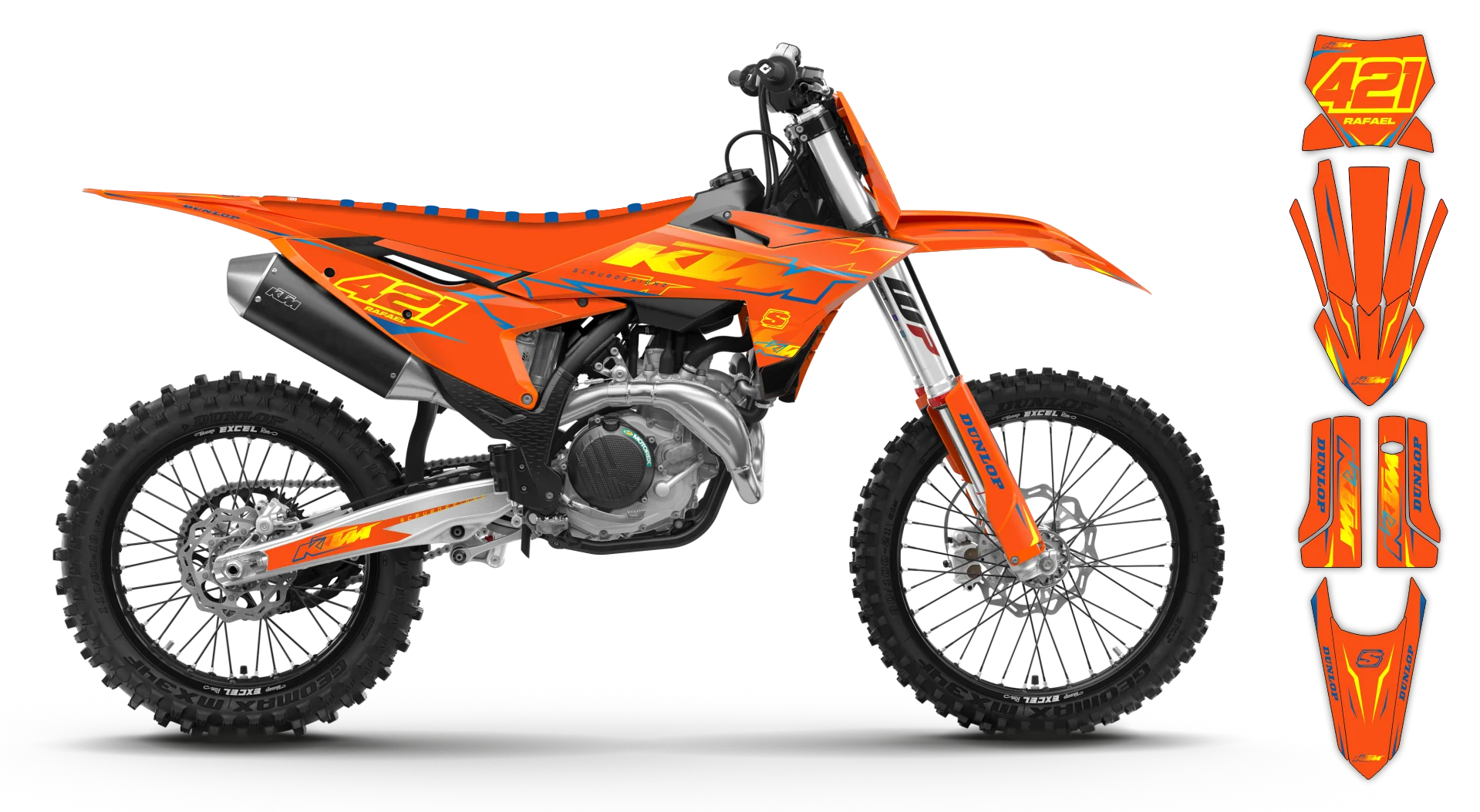 Graphics Kit - KTM - SX SX-F / XC XC-F - 2025 - K22 - R4
