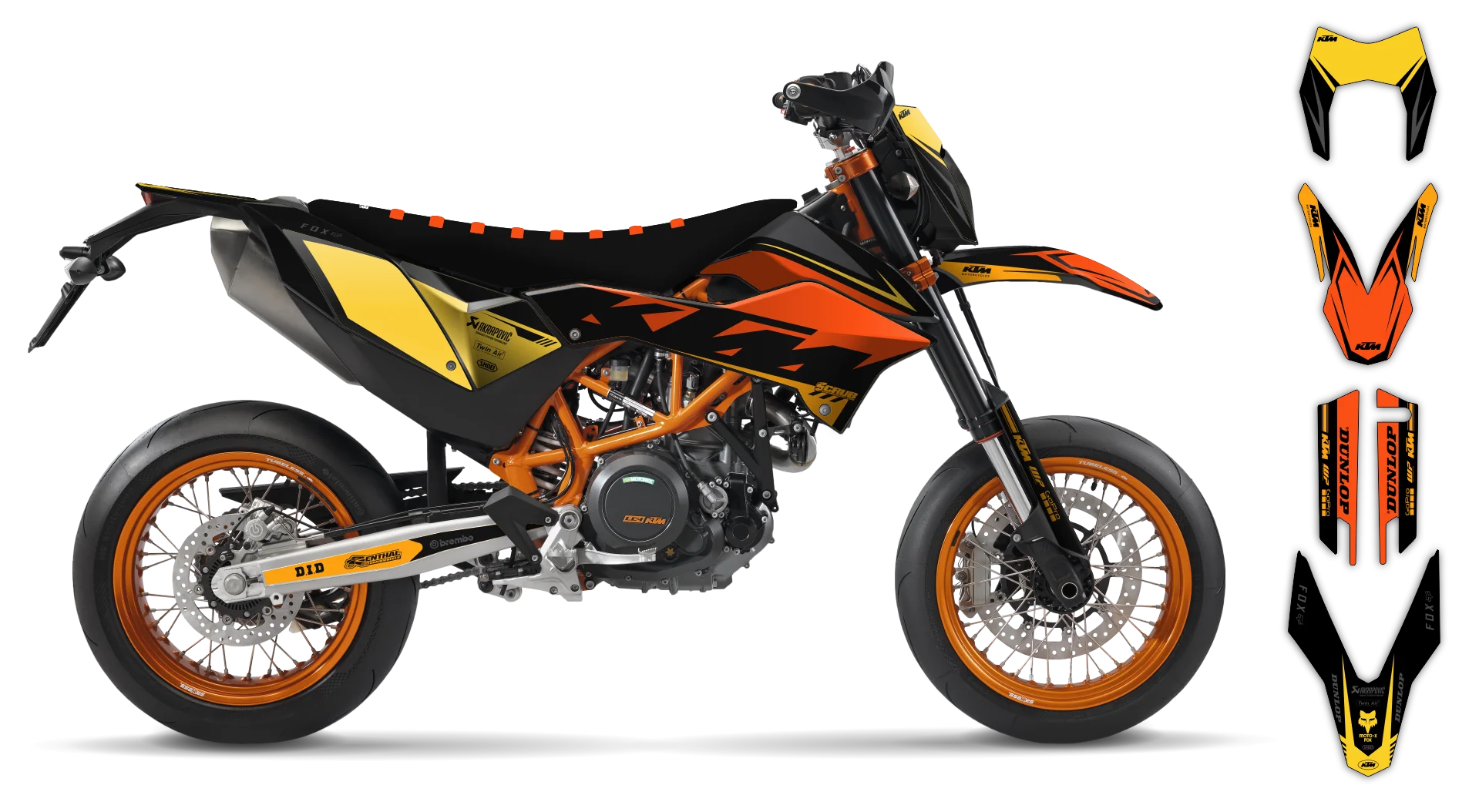 Graphics Kit - KTM - ENDURO 690R - 2012-2018 - K-SE1103 - R1