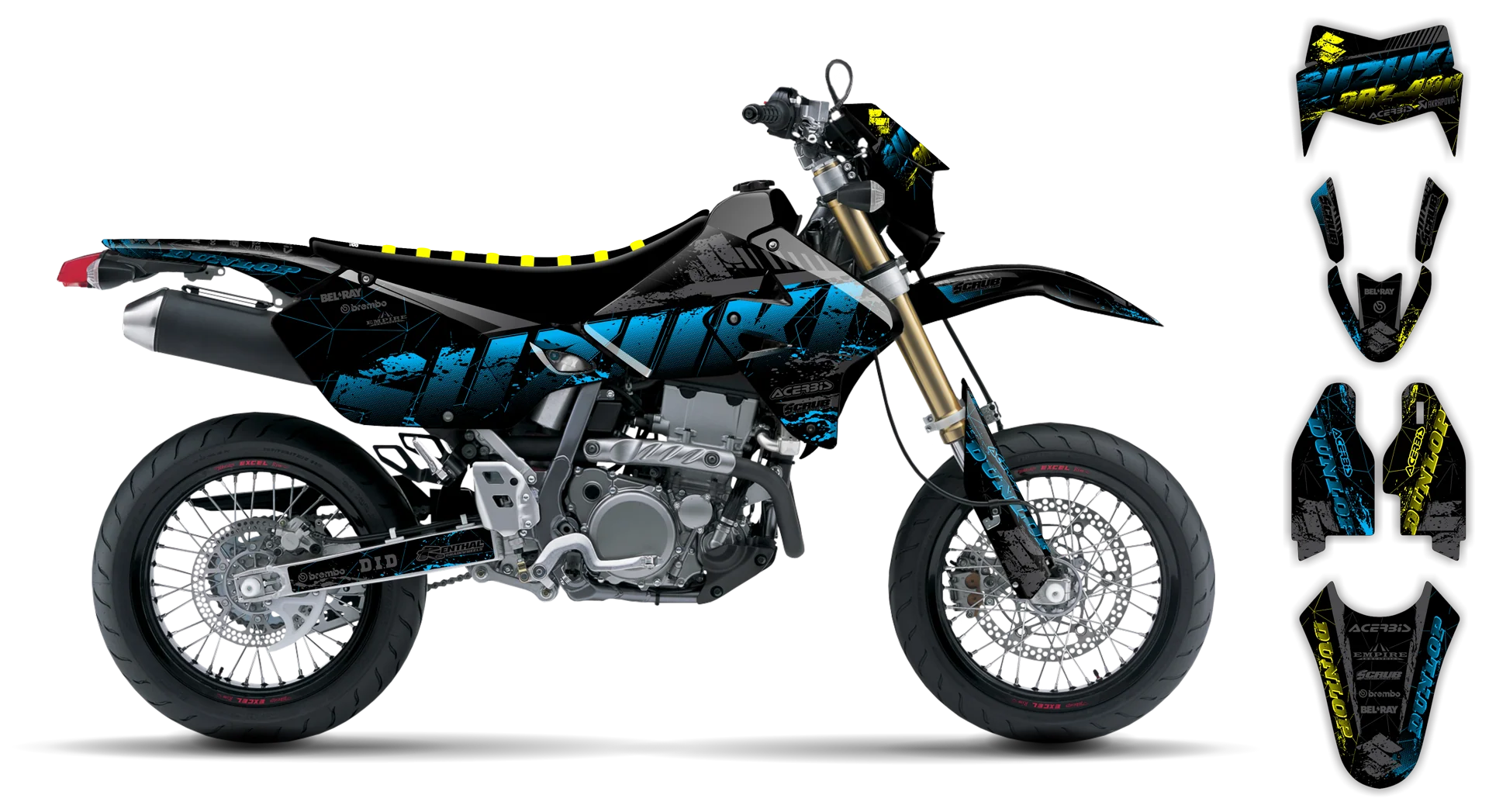Graphics Kit - Suzuki - DRZ 400 SM - 1999-2024 - SE1079 - R2