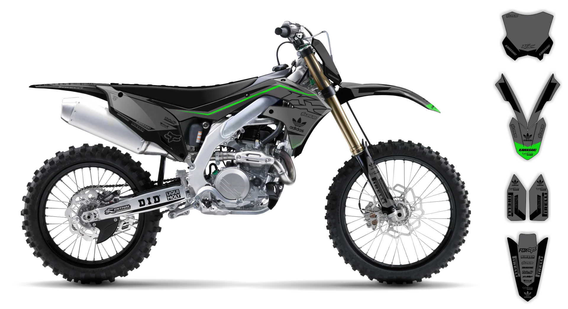 Graphics Kit - Kawasaki - KX 450F - 2019-2023 - SE1087 - LE