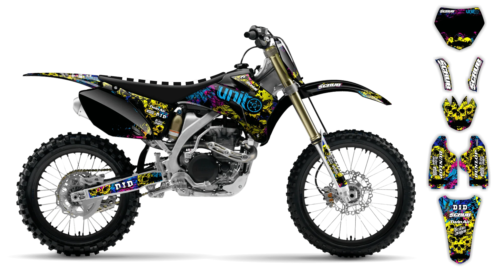 Graphics Kit - Yamaha - YZ450F - 2008-2009 - Wasabi - LE