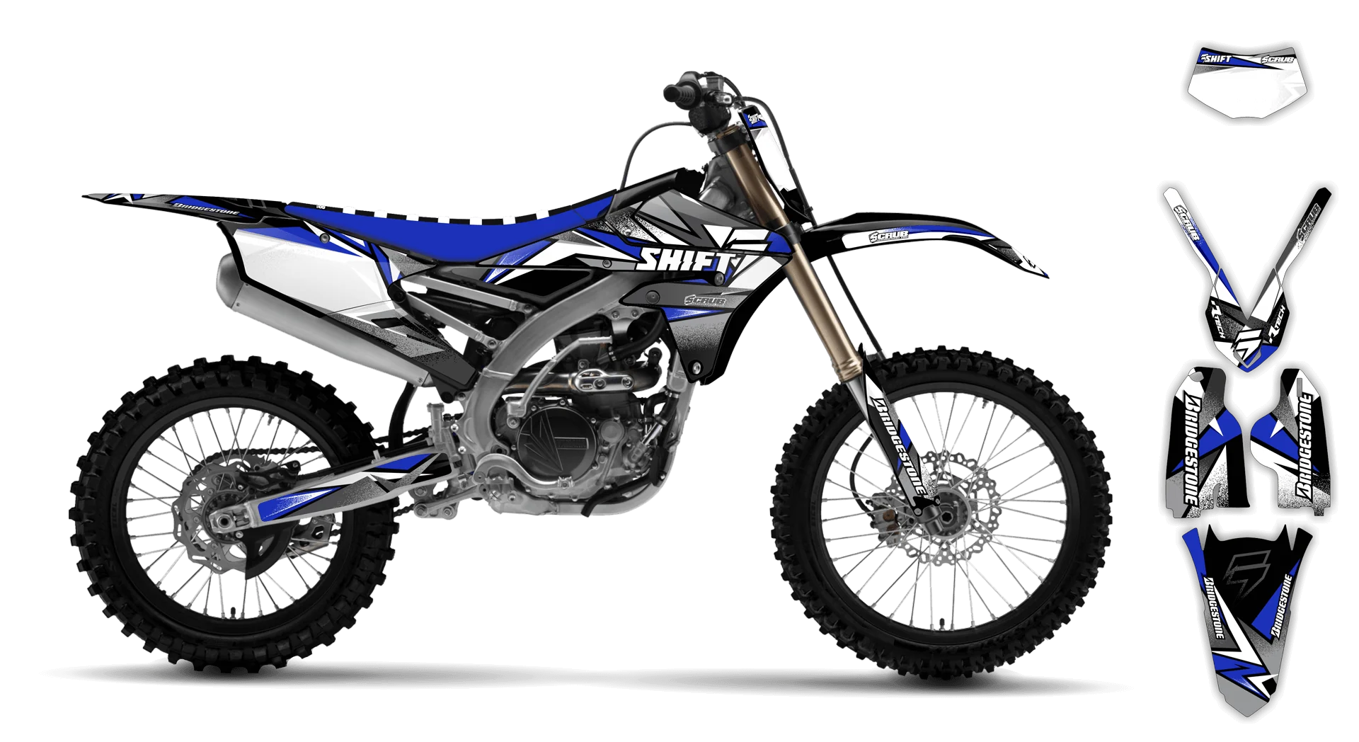 Graphics Kit - Yamaha - WR450F - 2016-2018 - X-Rut - R4