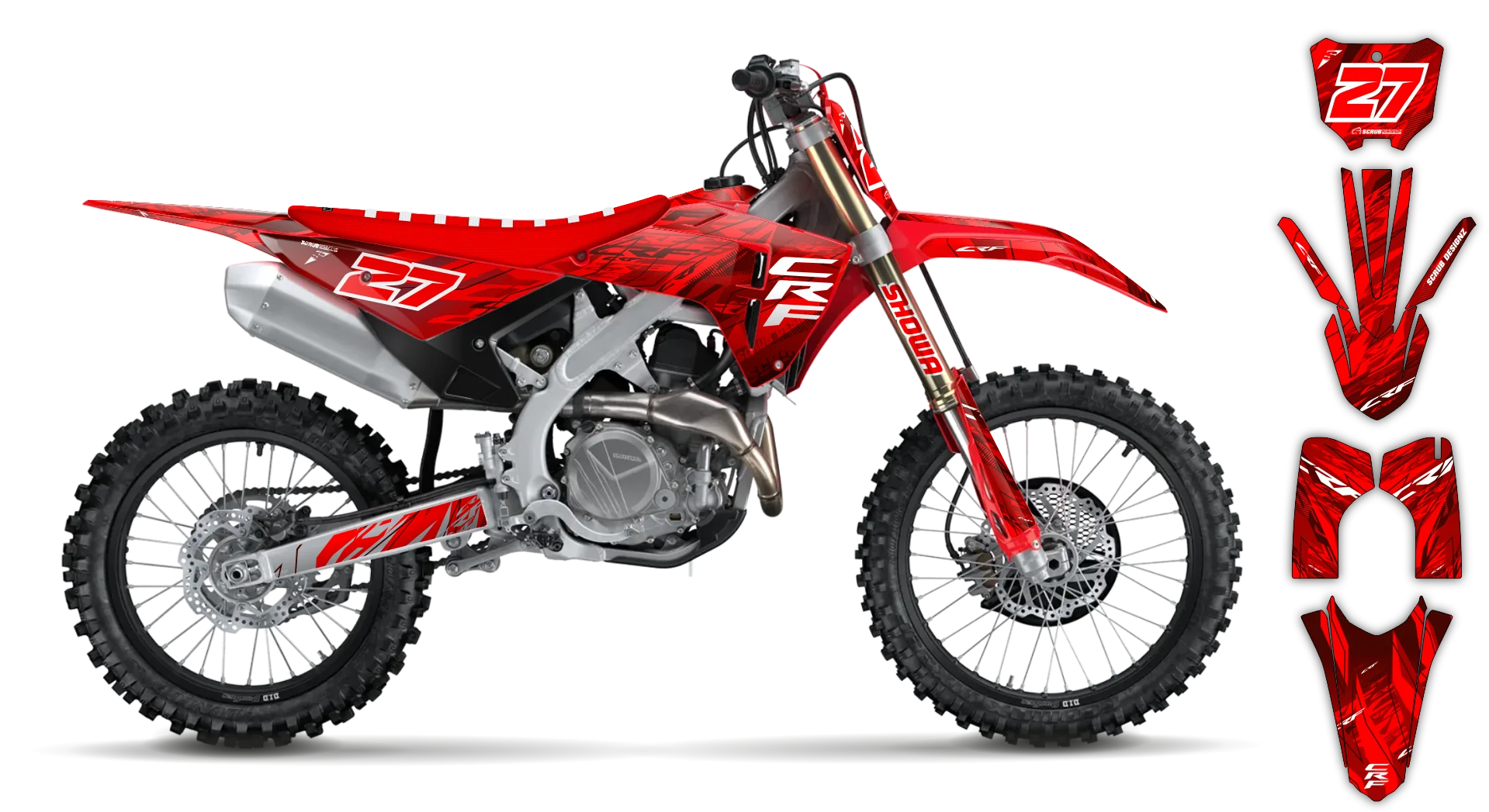 Graphics Kit - Honda - CRF 450R - 2013-2016 - Slasher - R2
