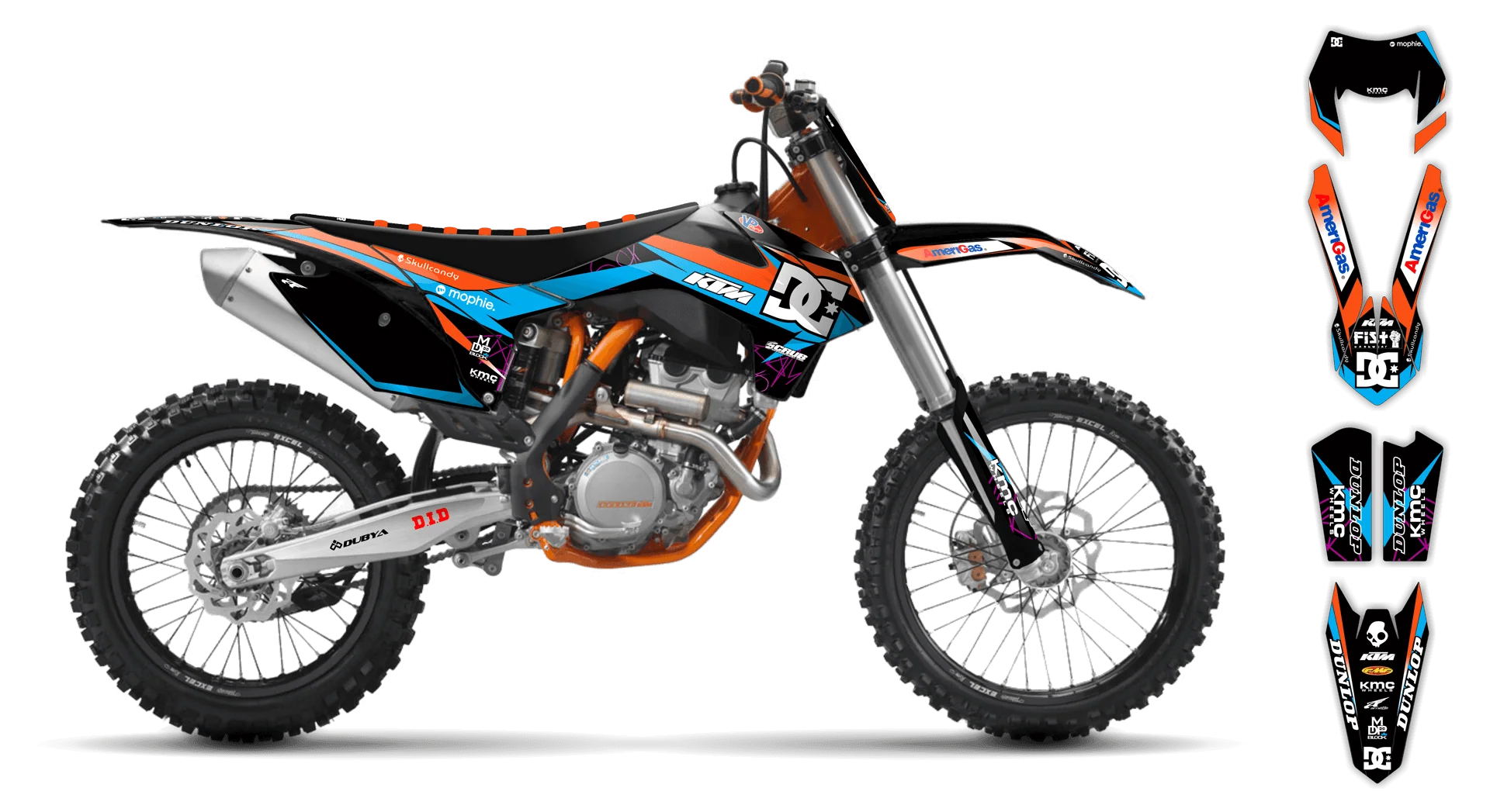 Graphics Kit - KTM - EXC EXC-F / XC-W XCF-W - 2004 - Pipeline - ST