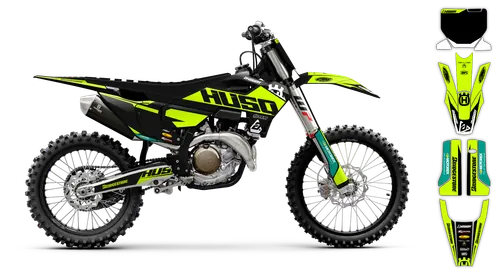Graphics Kit - Husqvarna 14-> TC-FC-FX Series - 2023-2024 - Fluo H-SE1060 - ST