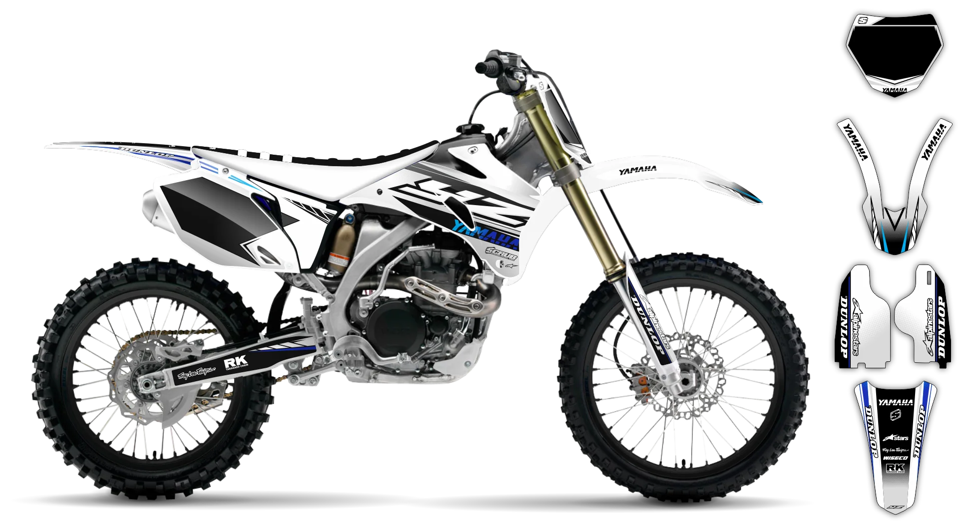 Graphics Kit - Yamaha - YZ450F - 2008-2009 - Boognish - R1