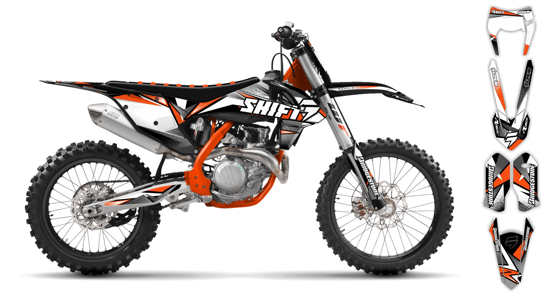 Graphics Kit - KTM - EXC EXC-F / XC-W XCF-W - 2017-2019 - X-Rut - R3