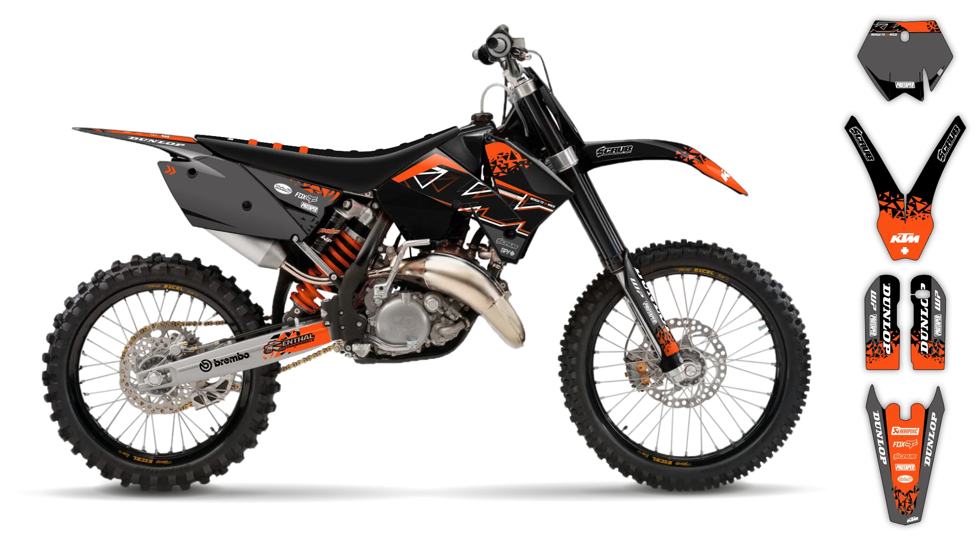Graphics Kit - KTM - SX SX-F / XC XC-F - 2005-2006 - K6 - R5