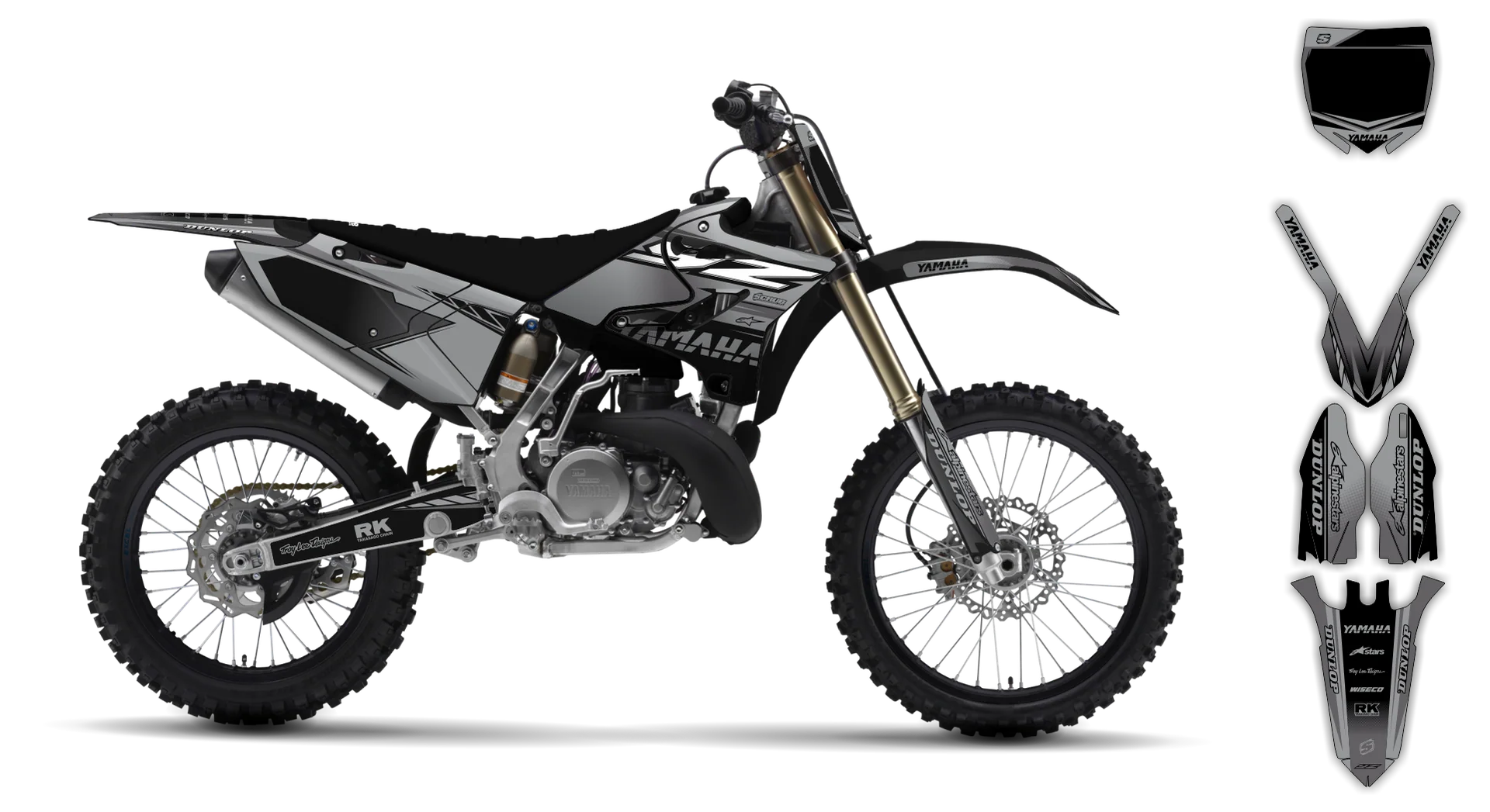 Graphics Kit - Yamaha - YZ 125 - 2015-2020 - Boognish - R3