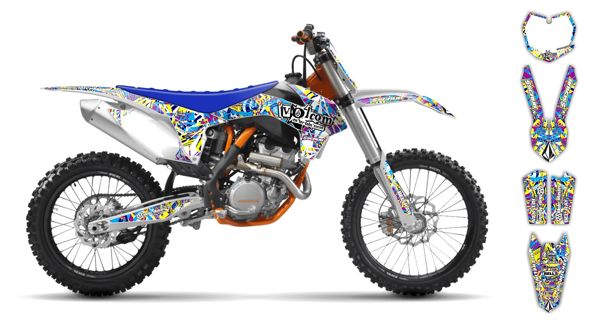 Graphics Kit - KTM - SX SX-F / XC XC-F - 2011-2012 - Volcom - LE