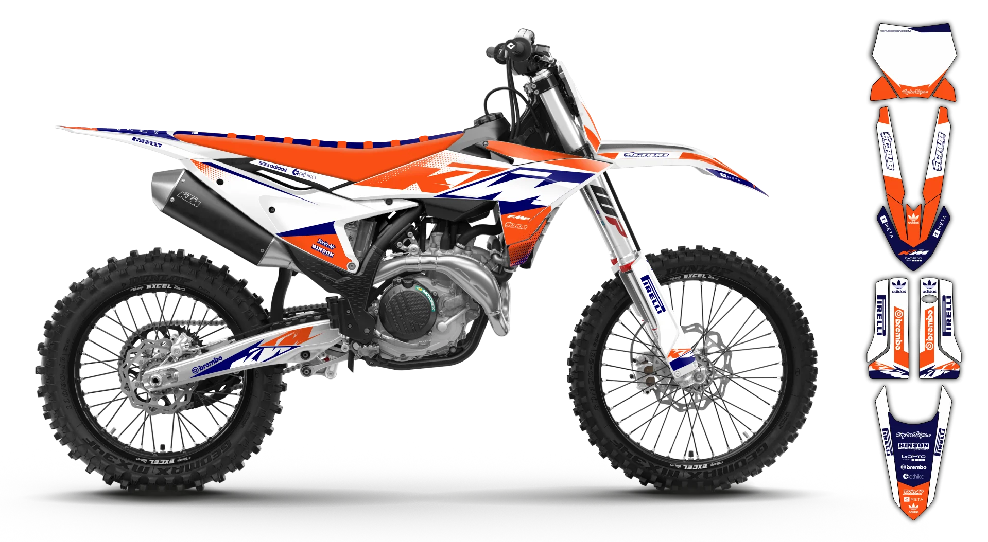 Graphics Kit - KTM - SX SX-F / XC XC-F - 2025 - K15 - LE