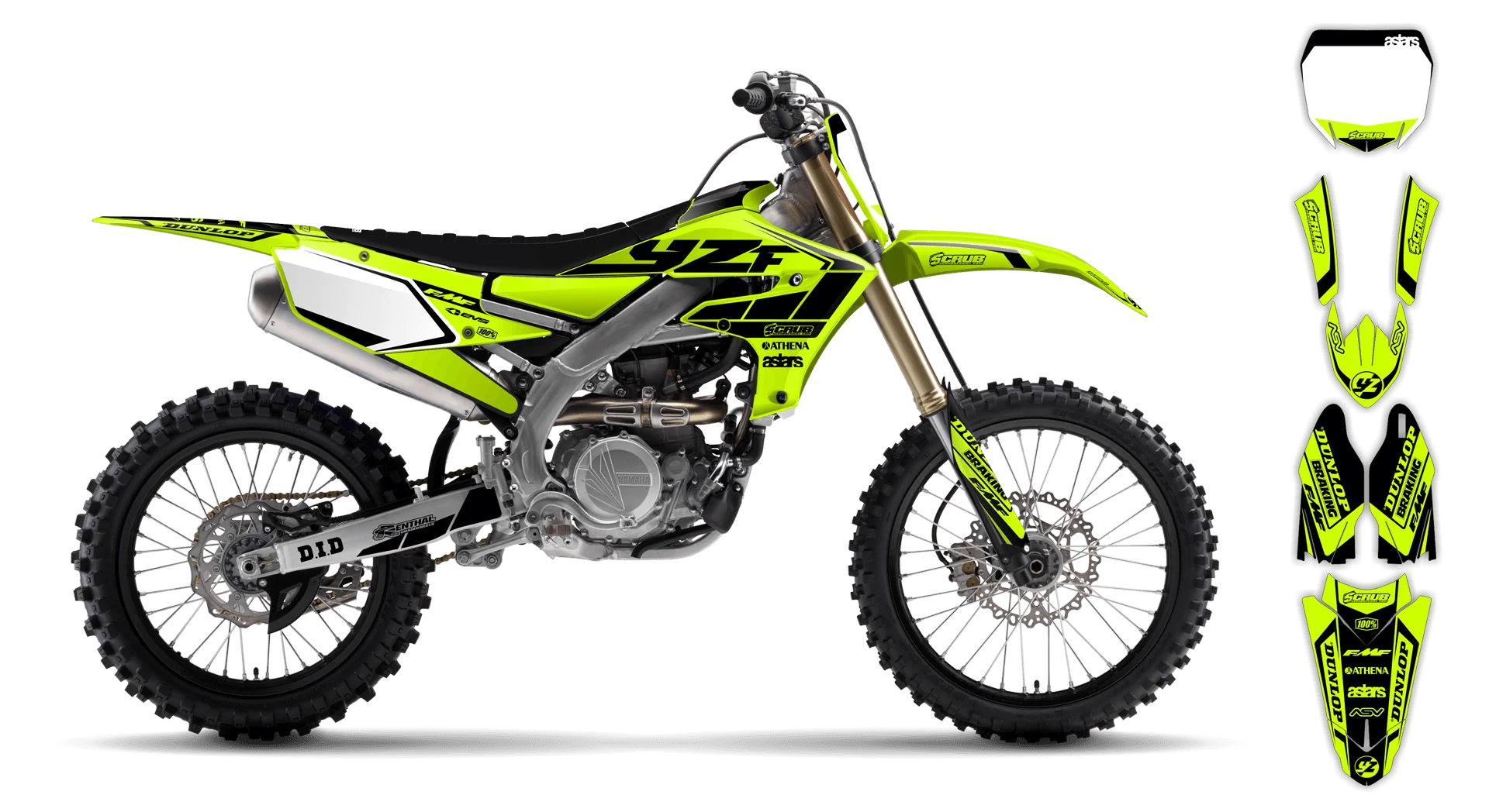 Graphics Kit - Yamaha - WR450F - 2024-2025 - Fluo Eclipse - ST