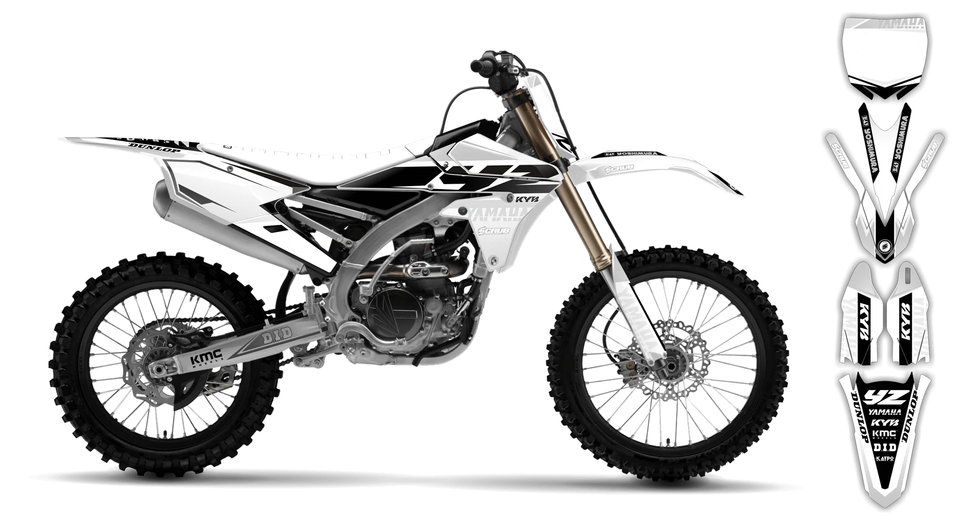 Graphics Kit - Yamaha - YZ250F - 2010-2013 - Discovery - R1