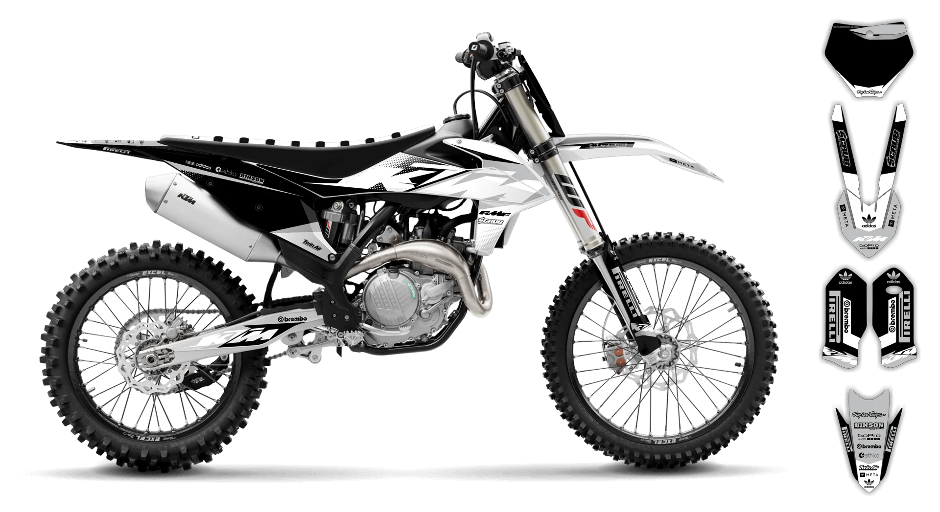 Graphics Kit - KTM - SX SX-F / XC XC-F - 2019-2022 - K15 - R4