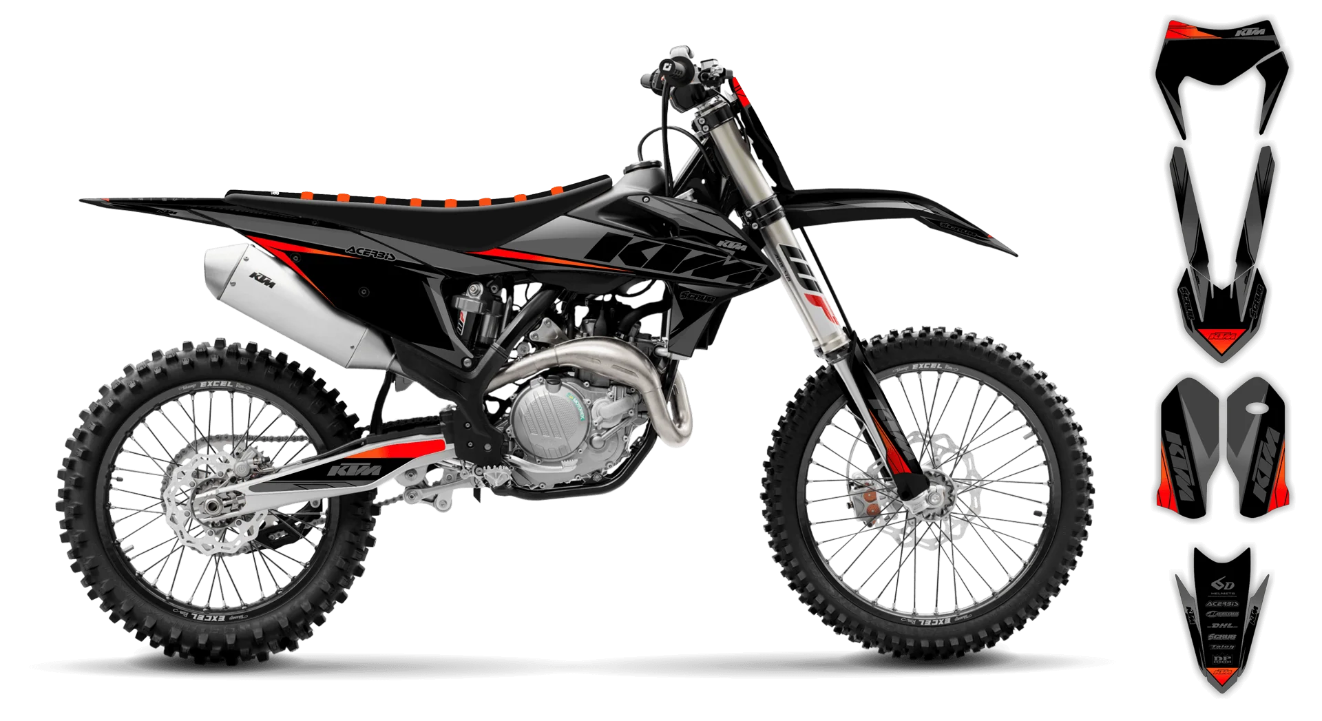 Graphics Kit - KTM - EXC EXC-F / XC-W XCF-W - 2020-2023 - K12 - R1