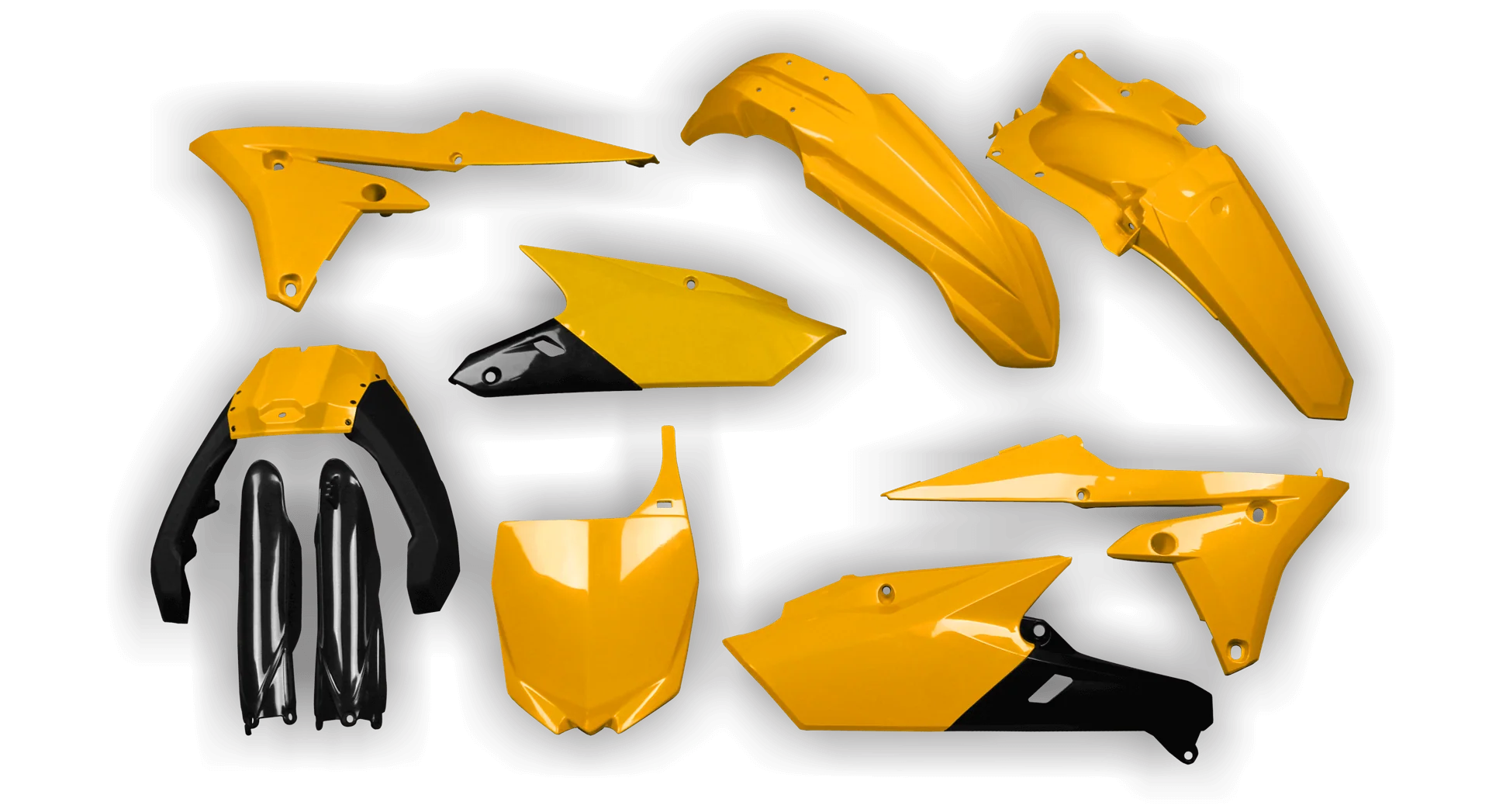 Plastics Kit - Yamaha - YZ250F - 2014-2018 - Full Kit - Yellow