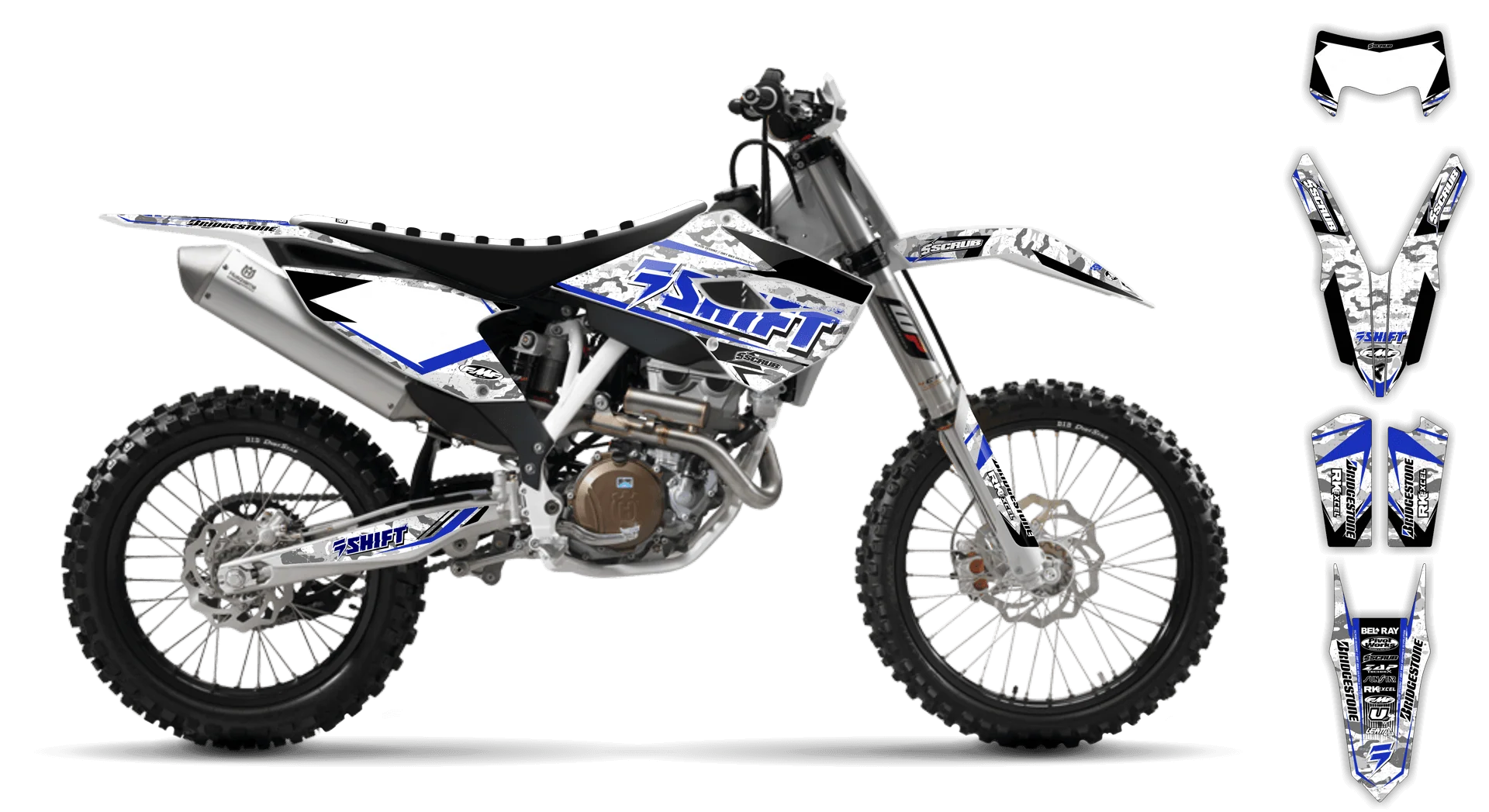Graphics Kit - Husqvarna 14-> TE-FE Series - 2016 - Step Up - R1