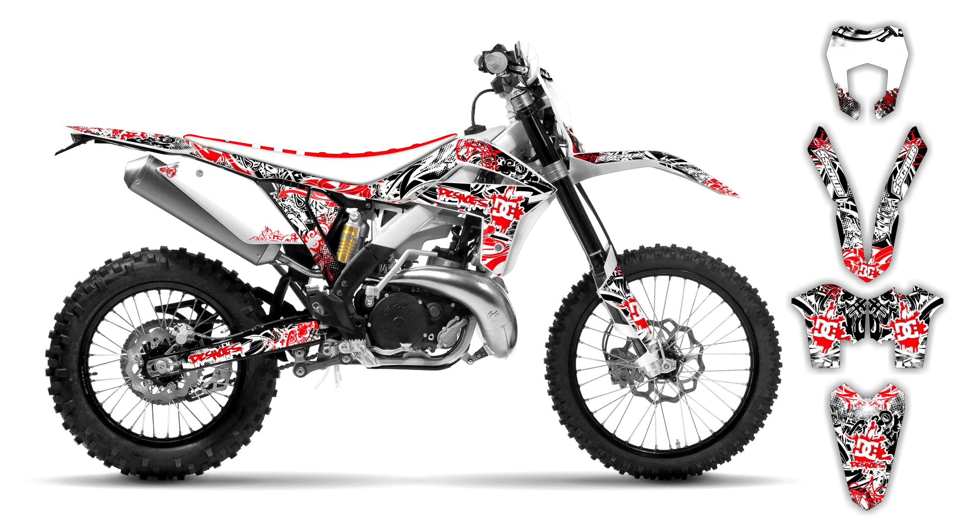 Graphics Kit - Gas Gas - EC EC-F Series - 2014-2017 - Attack - LE