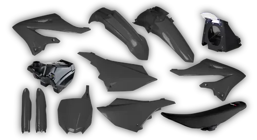 Plastics Kit - Yamaha - YZ 125-250 Restyle 2 - 2015-2020 - Full Kit - Quantum Grey