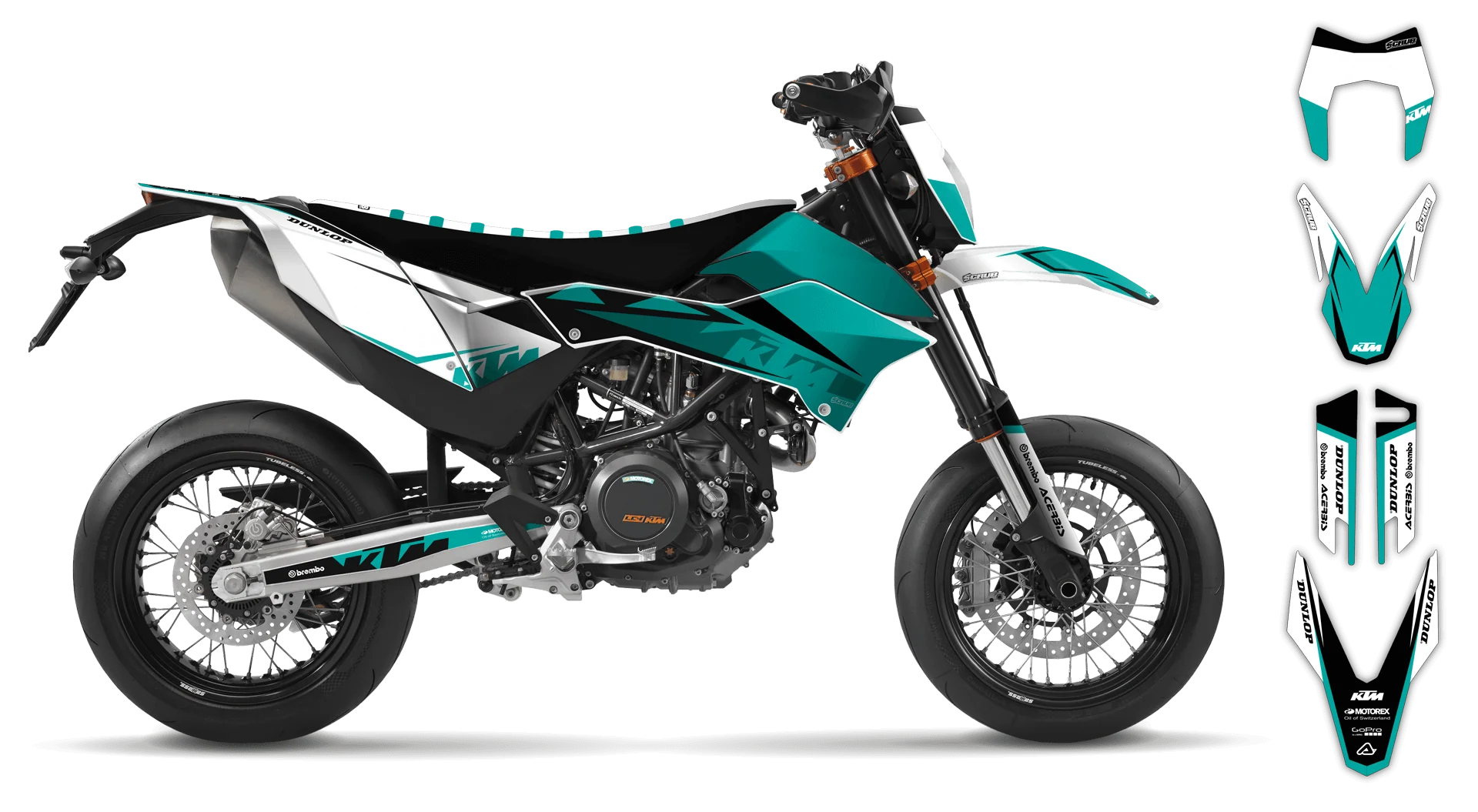 Graphics Kit - KTM - ENDURO 690R - 2012-2018 - K16 - R3