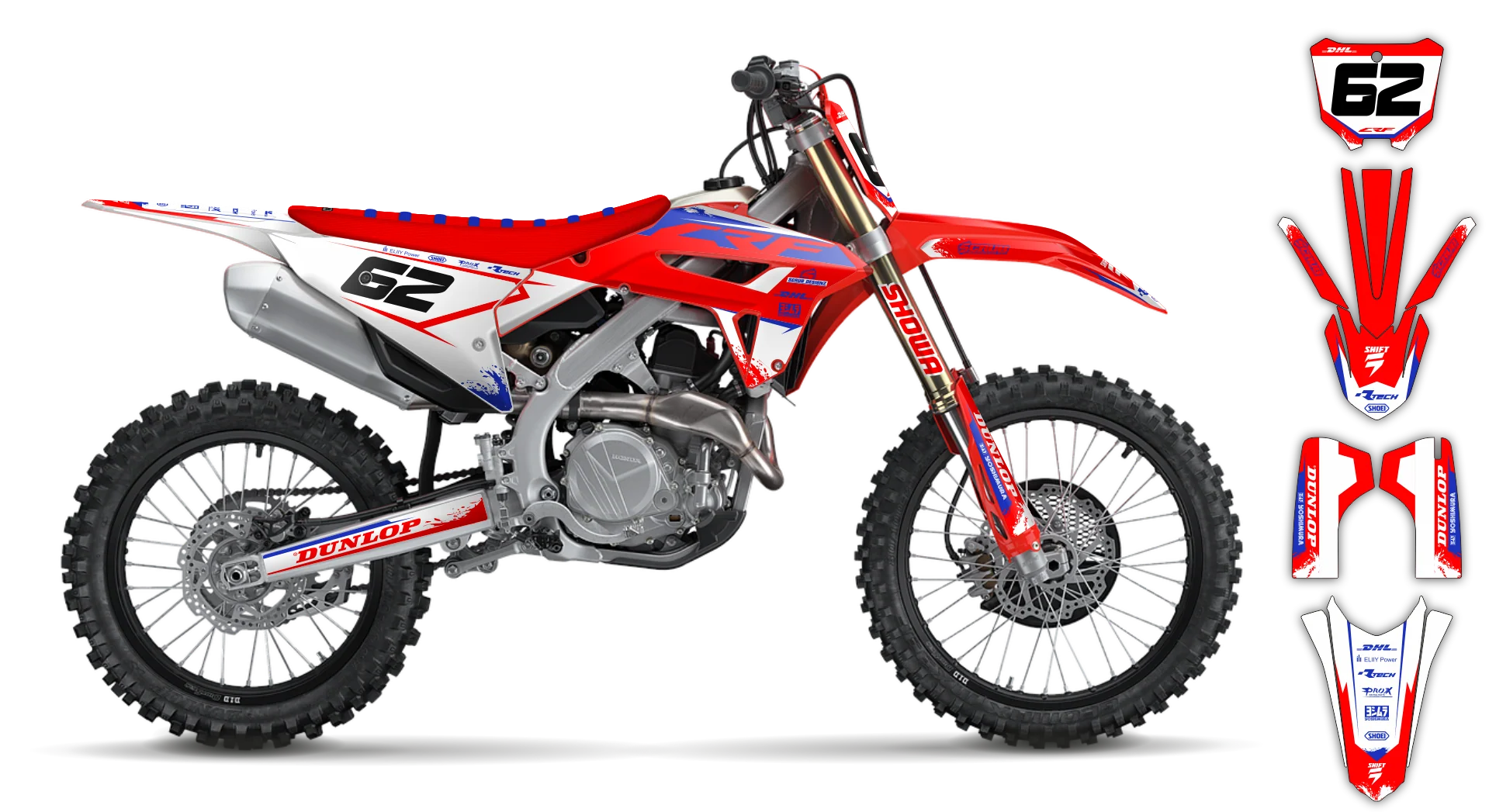 Graphics Kit - Honda - CRF 110 - 2013-2018 - Esh - R2