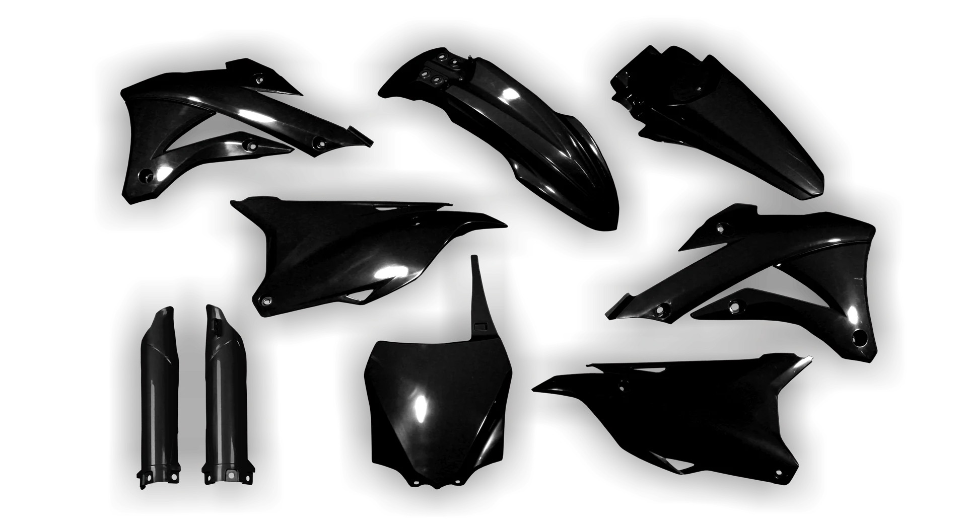 Plastics Kit - Kawasaki - KX 85 - 2014-2021 - Full Kit - Black