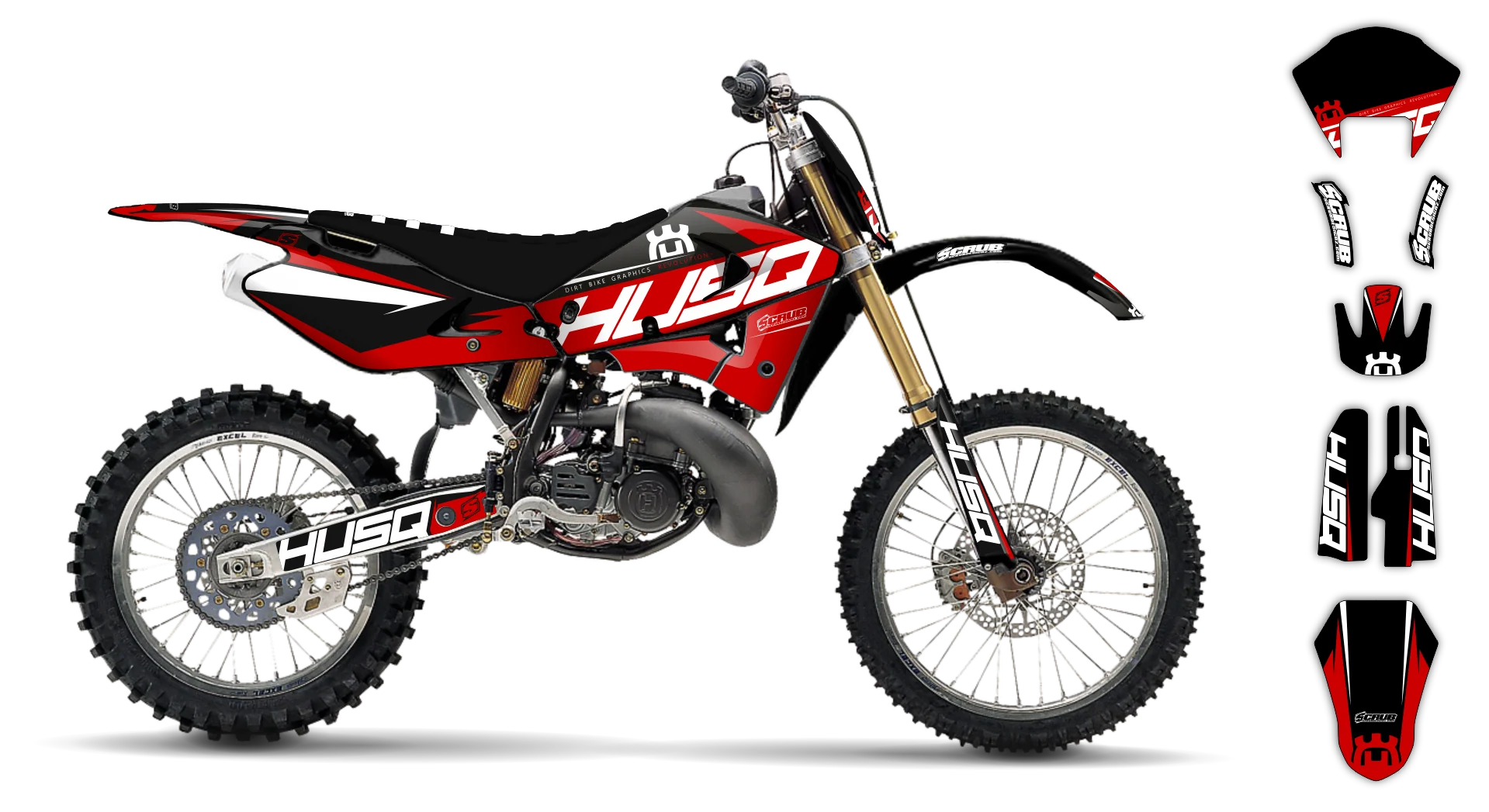 Graphics Kit - Husqvarna 97-04 - SMS-125 - 2002-2004 - H-SE1089 - R2