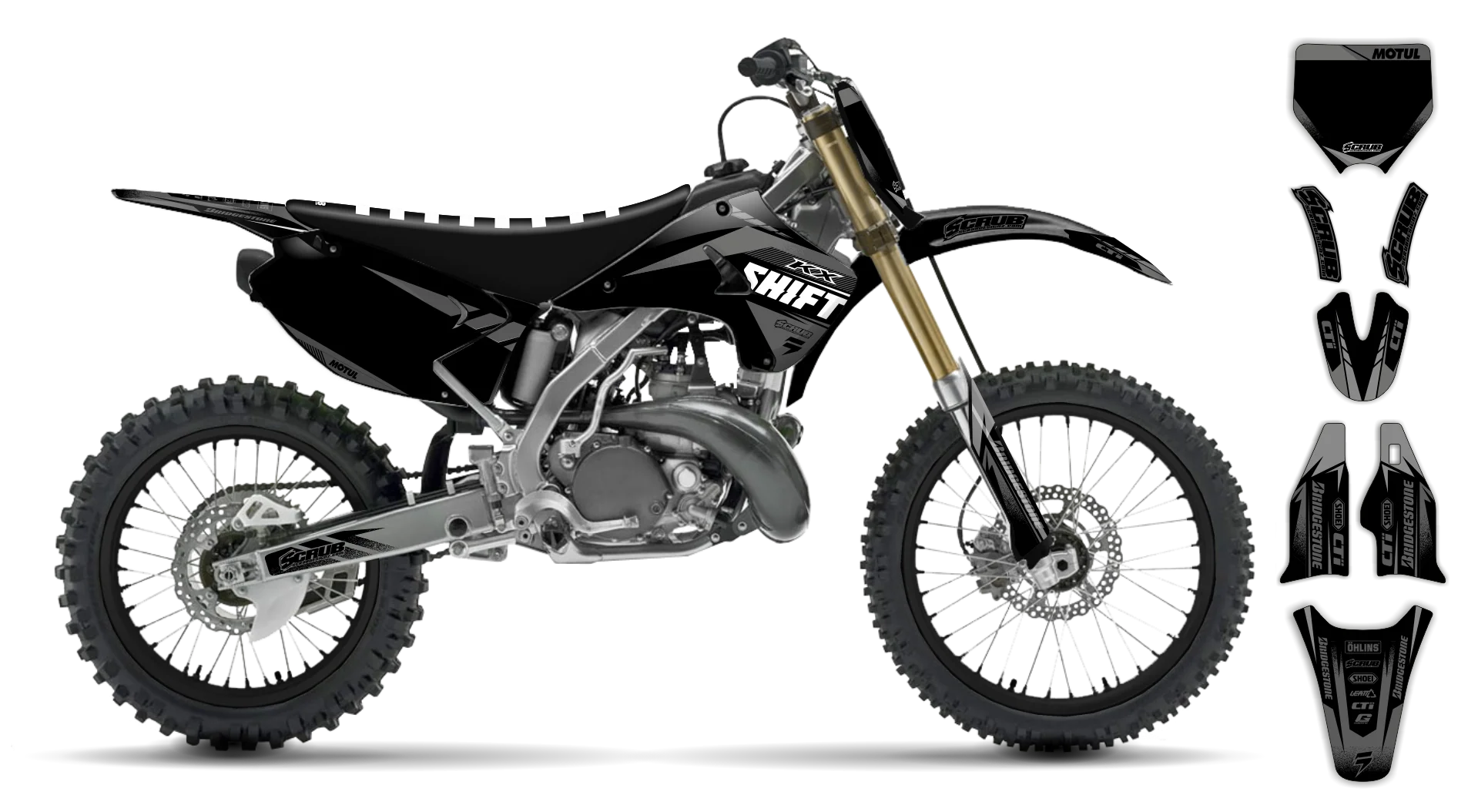 Graphics Kit - Kawasaki - KX 125 - 1999-2002 - Ragnar - R3