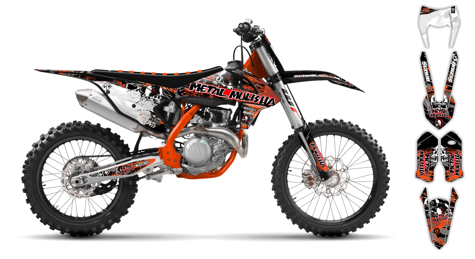 Graphics Kit - KTM - EXC EXC-F / XC-W XCF-W - 2017-2019 - Em Em - LE