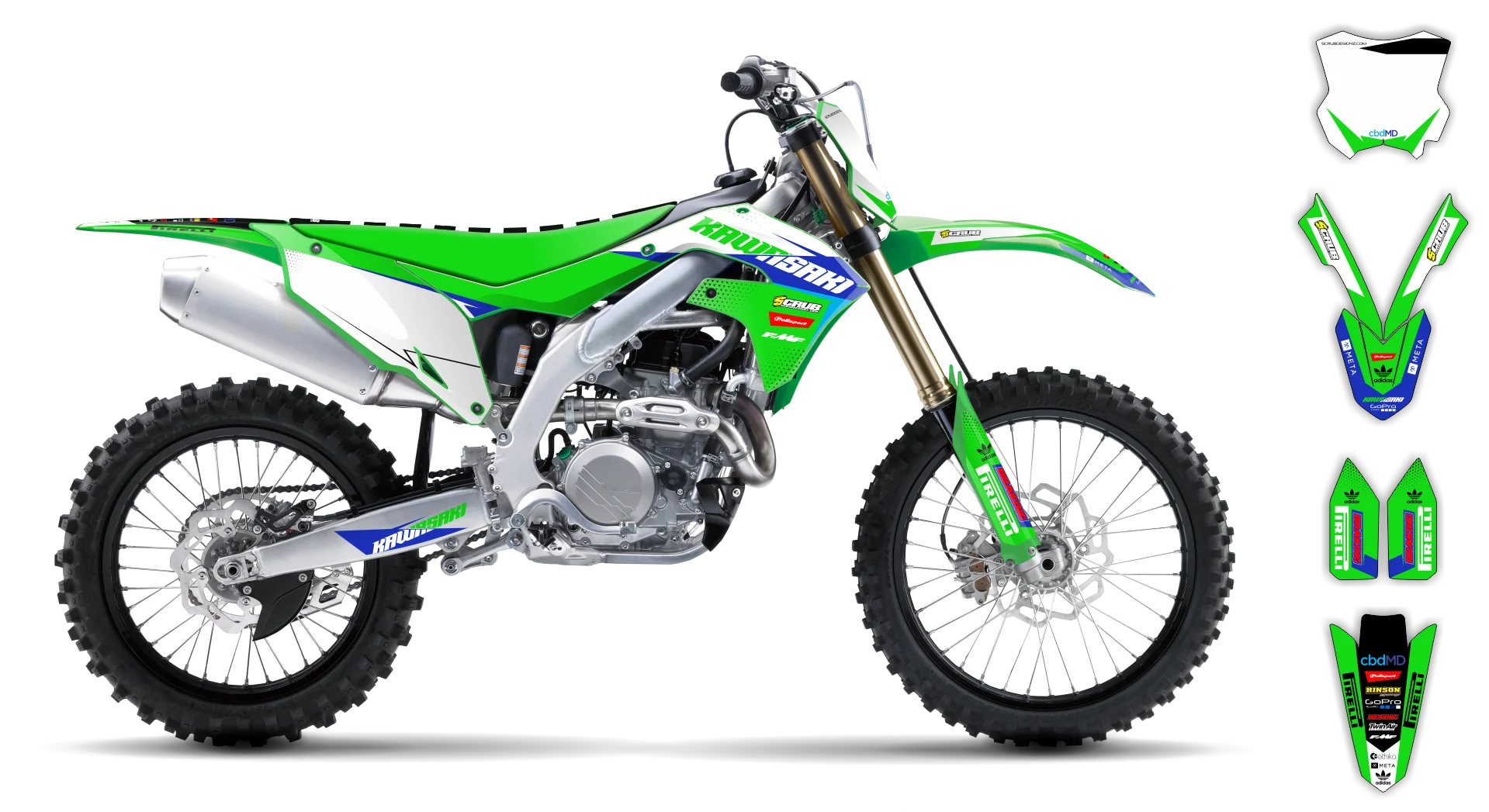 Graphics Kit - Kawasaki - KX 65 - 2001-2022 - SE1051 - R1