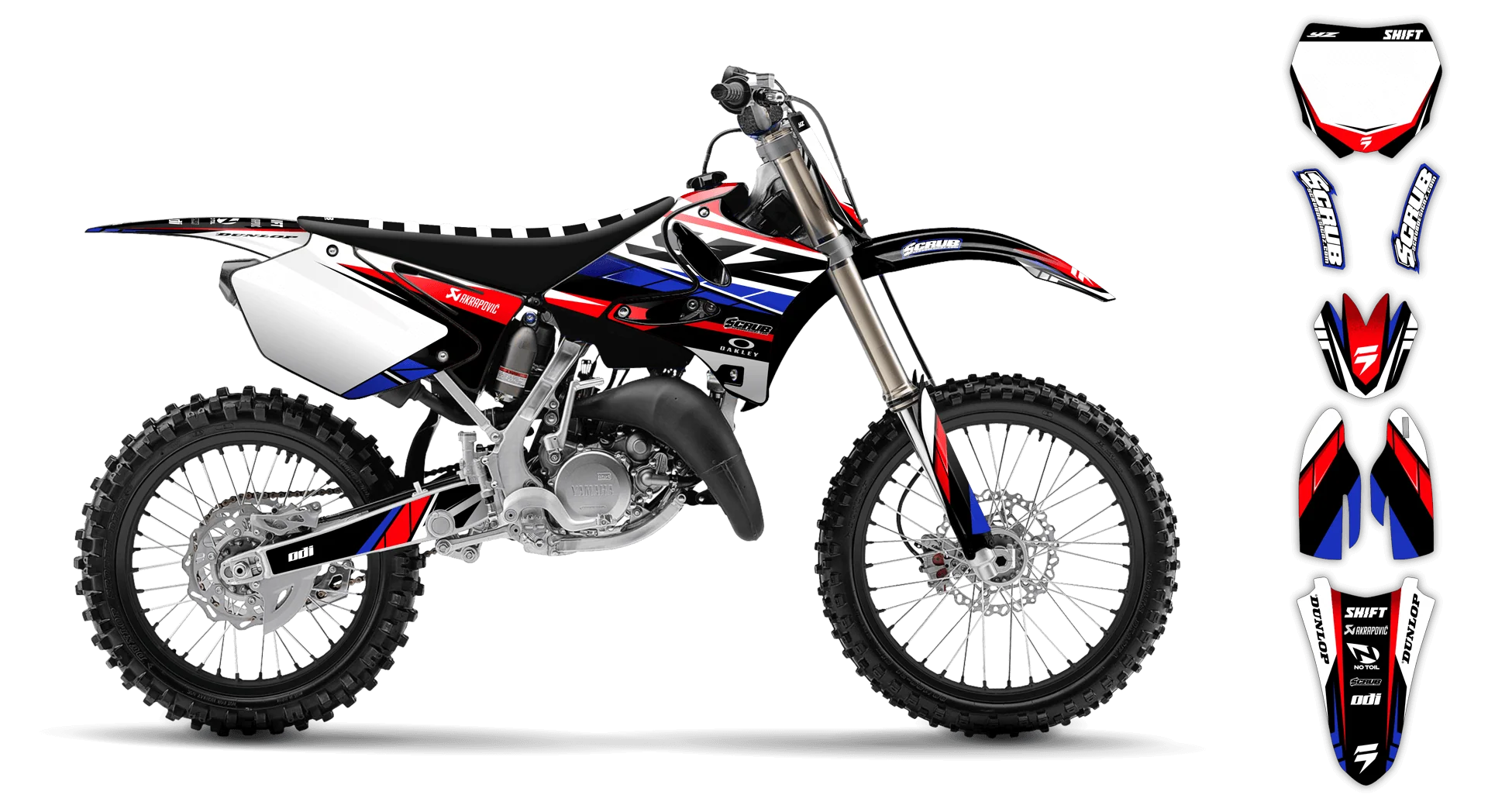 Graphics Kit - Yamaha - YZ 125 - 1992 - SE1009 - LE