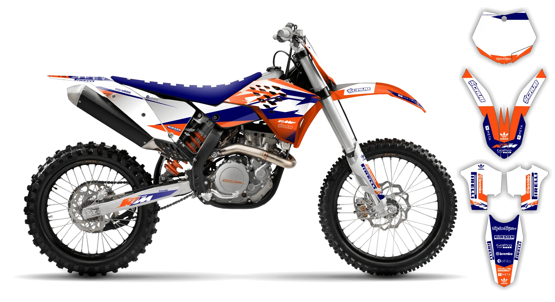 Graphics Kit - KTM - SMR Series - 2008-2011 - K15 - LE