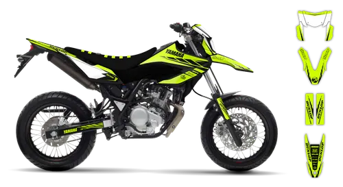 Graphics Kit - Yamaha - WR 125X - 2009-2022 - Fluo 3 - ST
