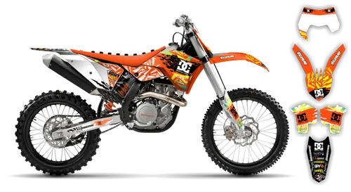 Graphics Kit - KTM - EXC EXC-F / XC-W XCF-W - 2008-2011 - Kicker - ST