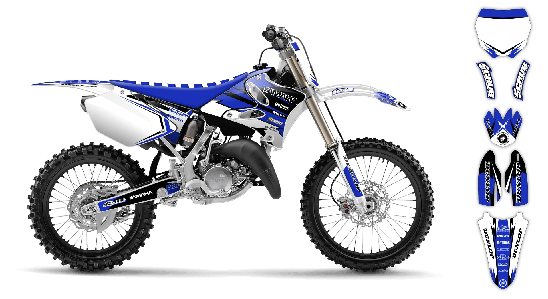 Graphics Kit - Yamaha - YZ 250 - 1991 - Factory Replica 2 - R3