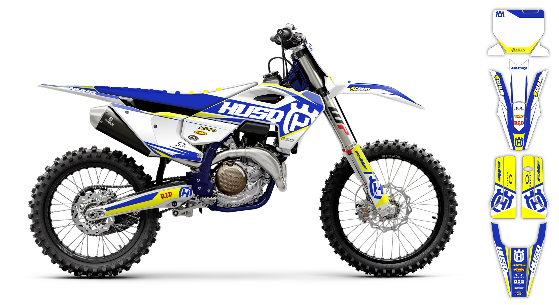 Graphics Kit - Husqvarna 14-> TC-FC-FX Series - 2023-2024 - SE1056 - LE