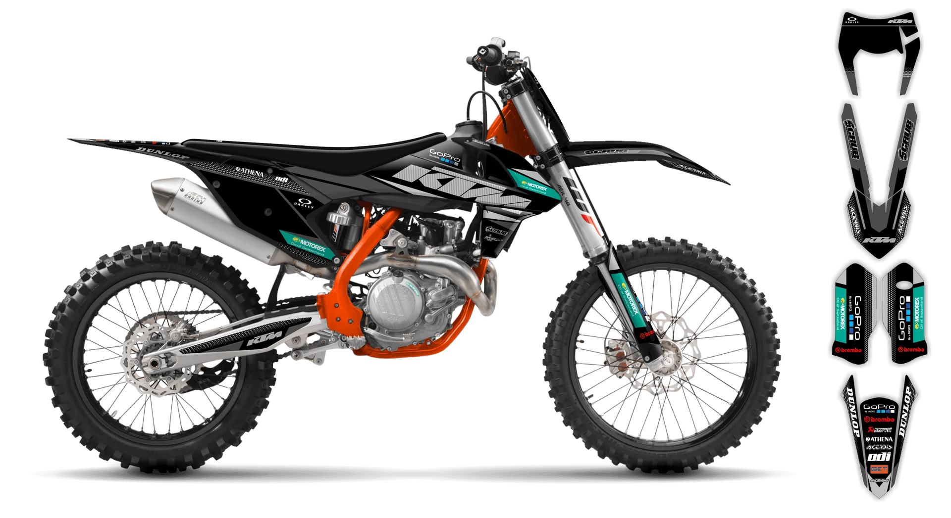 Graphics Kit - KTM - EXC EXC-F / XC-W XCF-W - 2017-2019 - K11 - R3