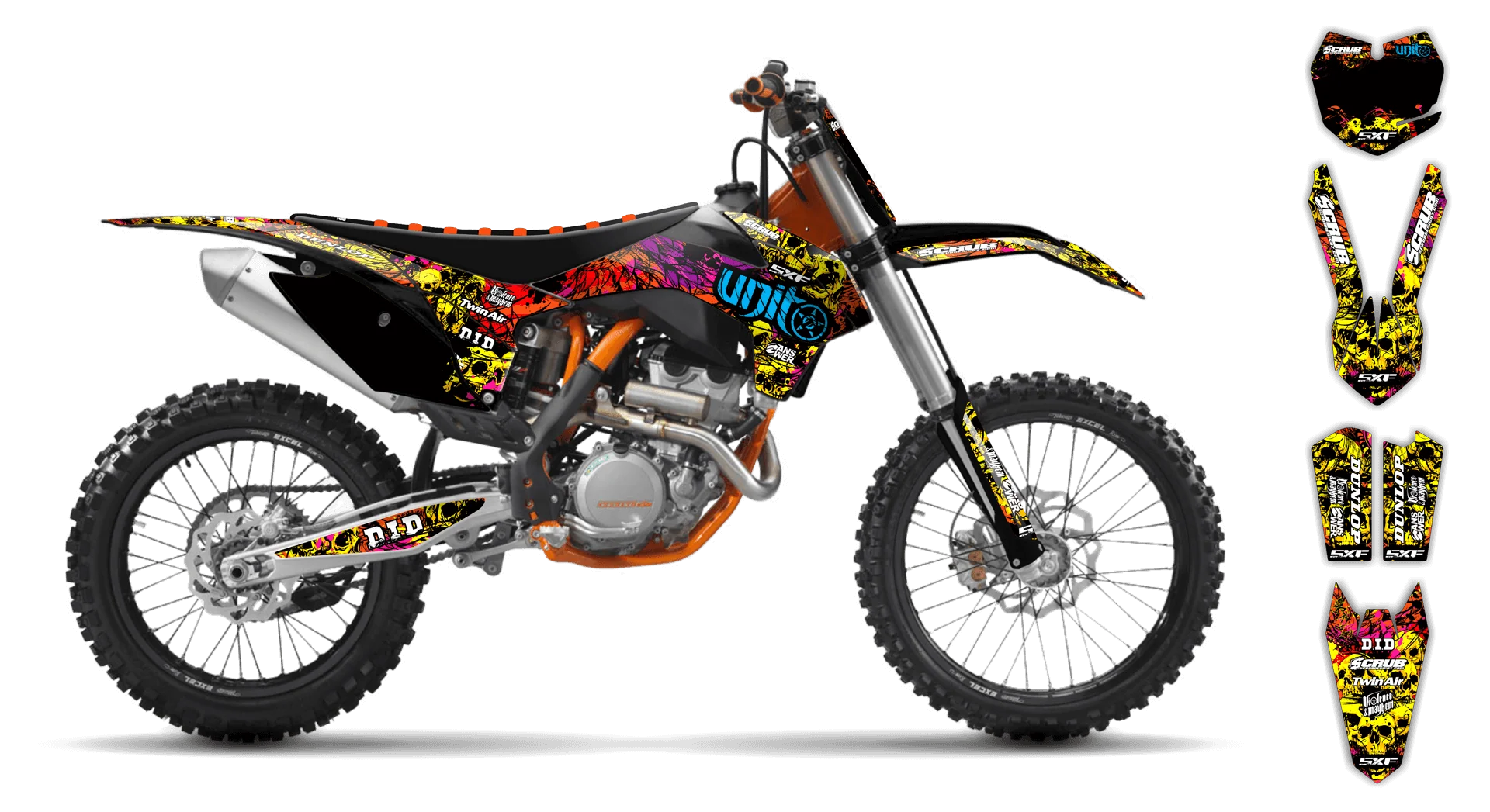 Graphics Kit - KTM - SX SX-F / XC XC-F - 2011-2012 - Wasabi - LE